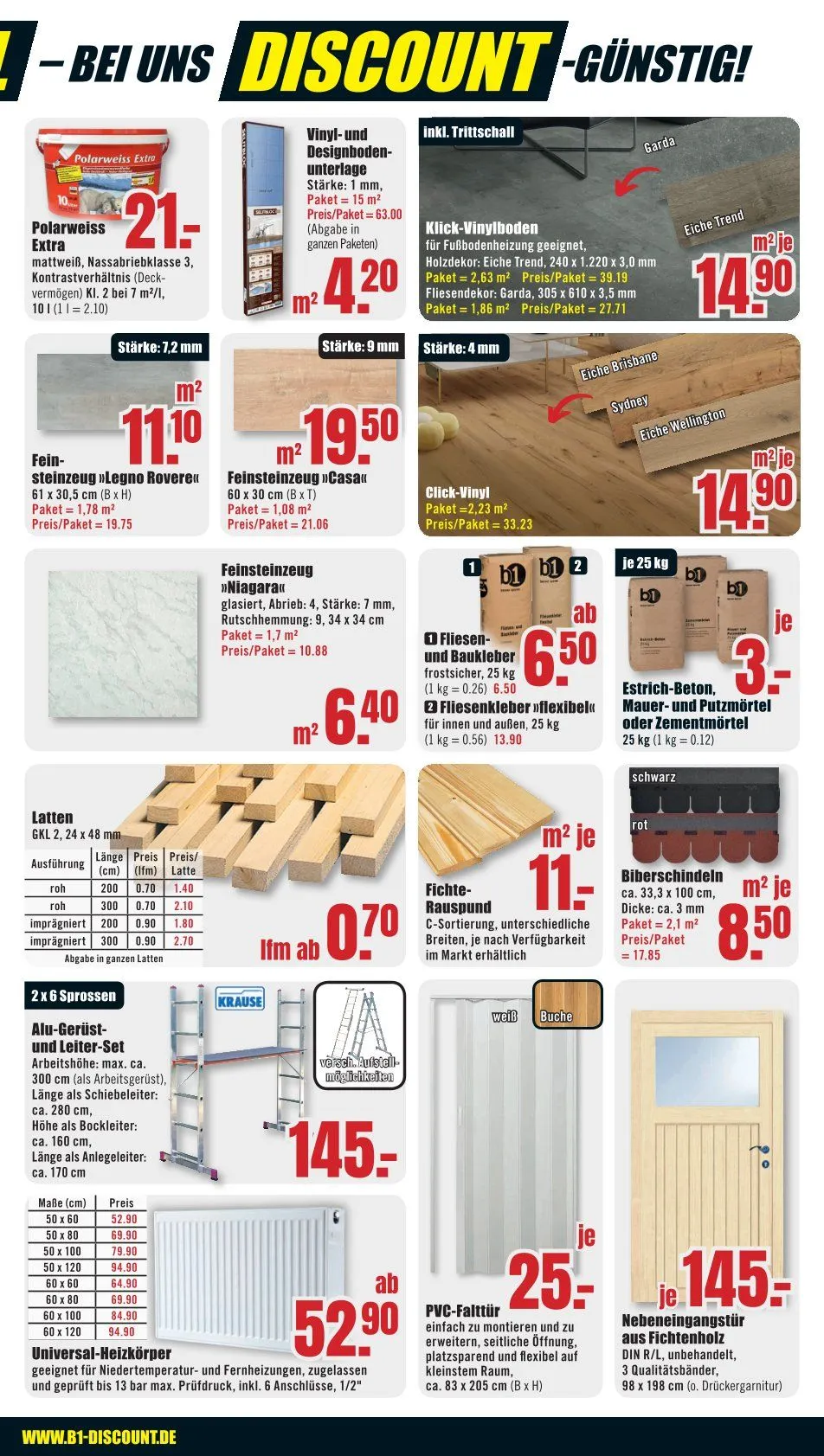 B1 Discount Baumarkt Angebote von 4. April bis 11. April 2025 - Prospekt seite 11
