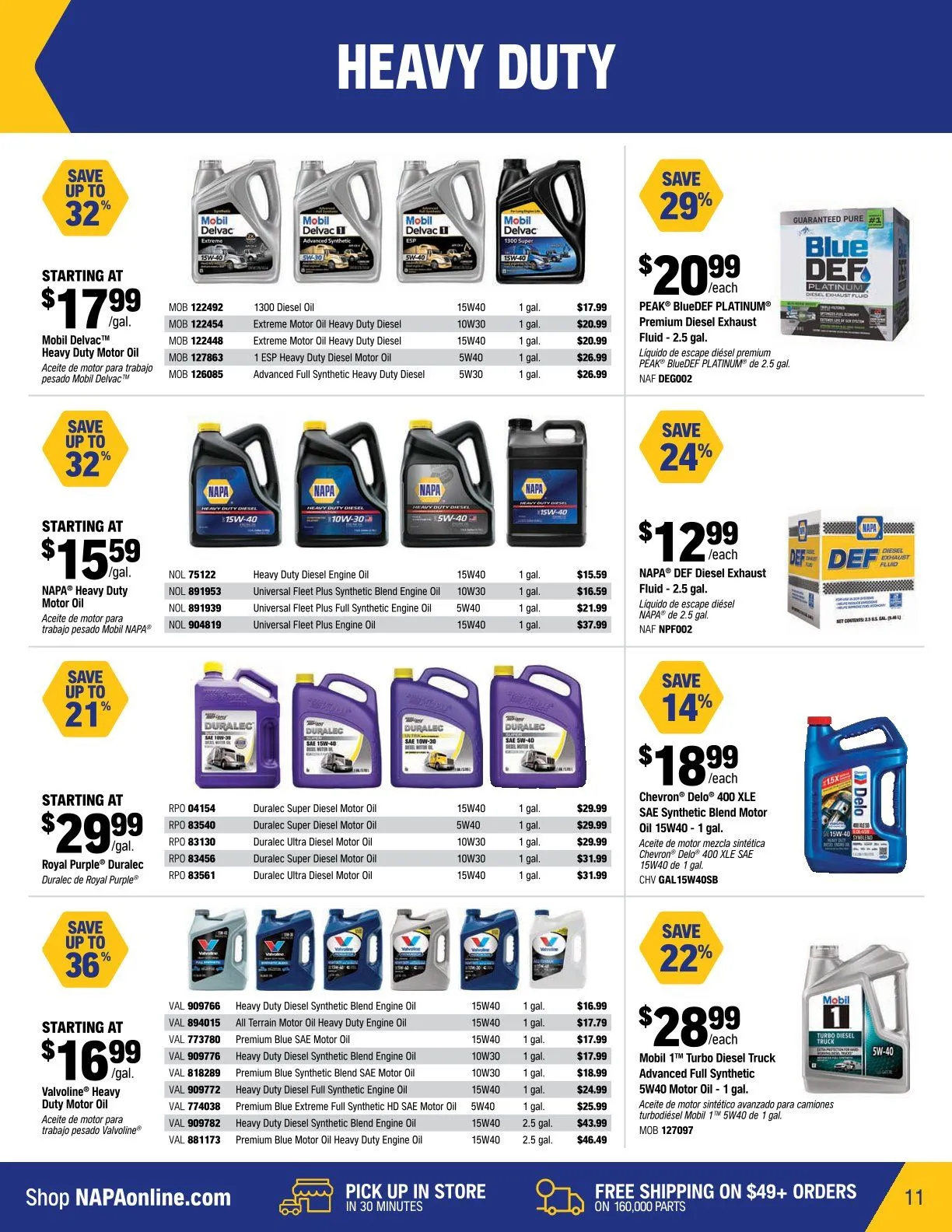 NAPA Auto Parts Sales from December 1 to December 31 2025 - flyer page 11
