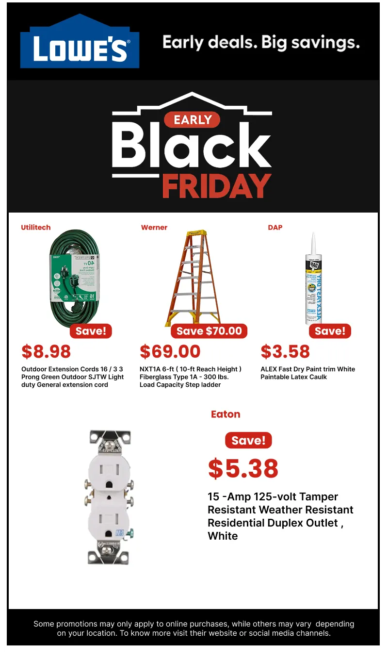 Weekly ad Early Black Friday from October 30 to November 17 2025 - Page 10