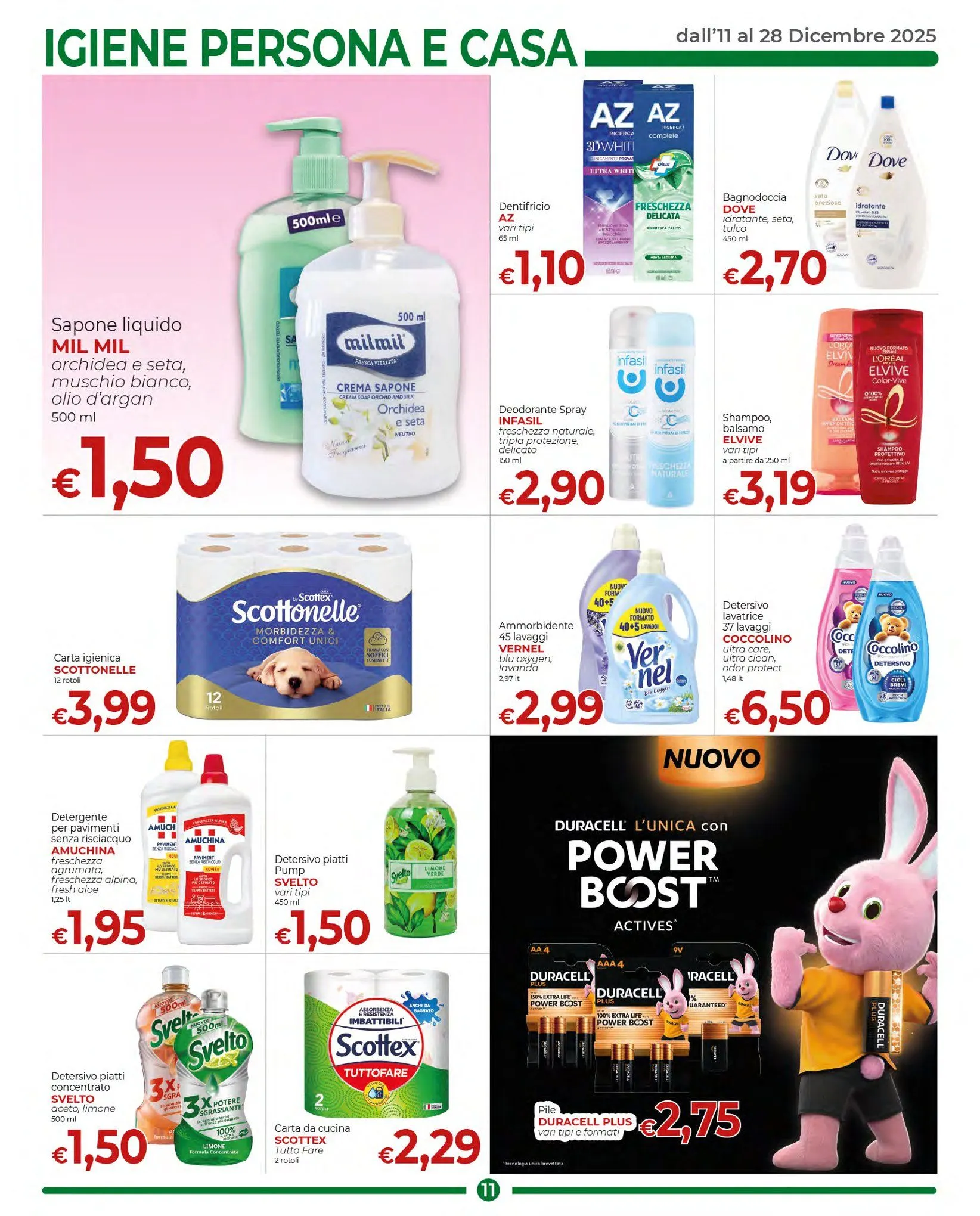 Supermercati Nonna Isa Volantino da 11 dicembre a 28 dicembre di 2025 - Pagina del volantino 11
