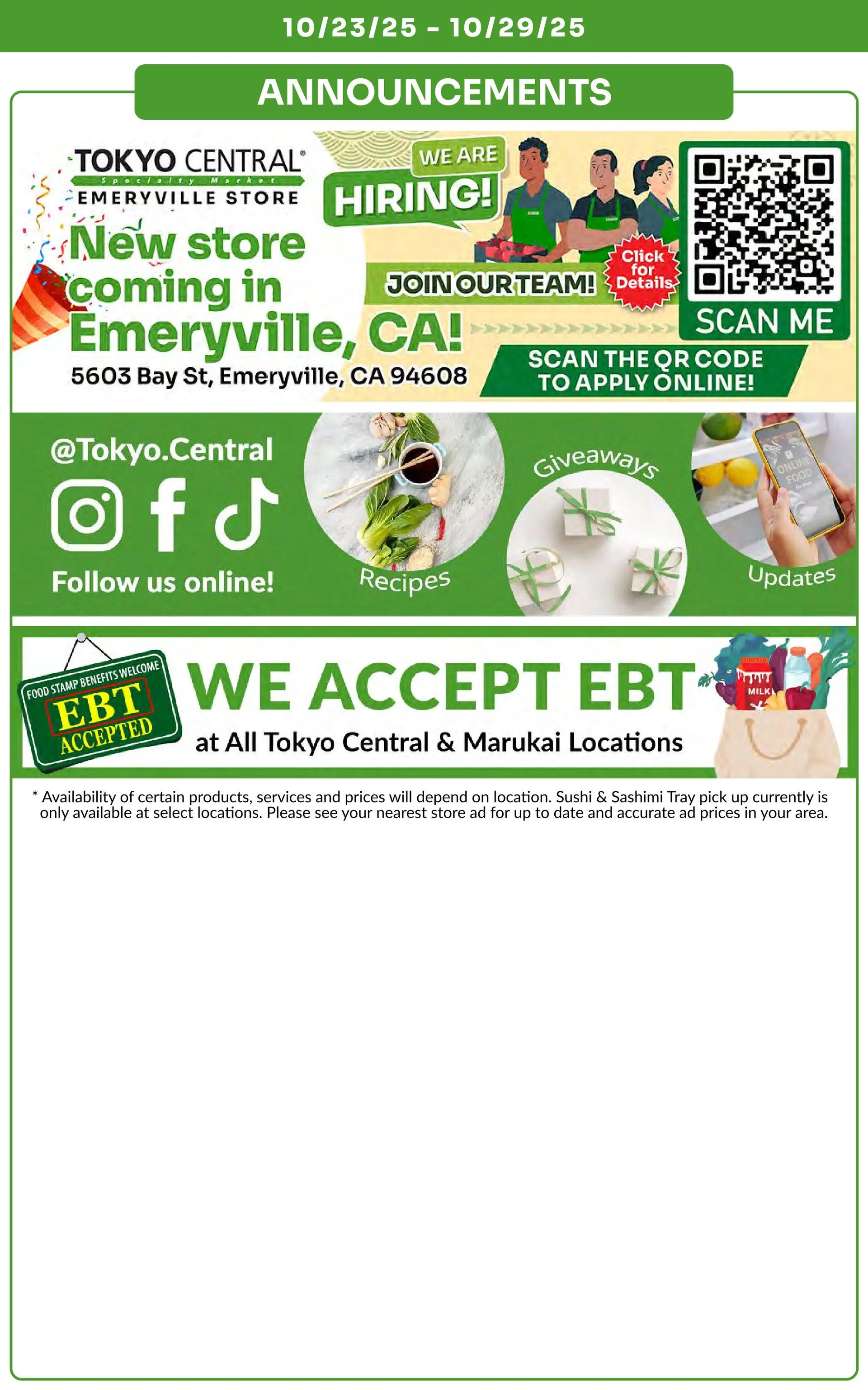 Weekly ad Tokyo Central Specialty Market Sales from October 23 to October 29 2025 - Page 11