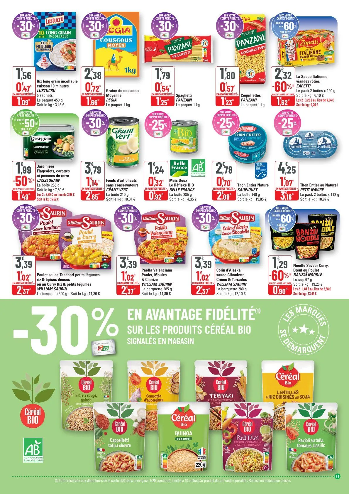 G20 Supermarchés Catalogue du 17 juin au 28 juin 2026 - Catalogue page 11