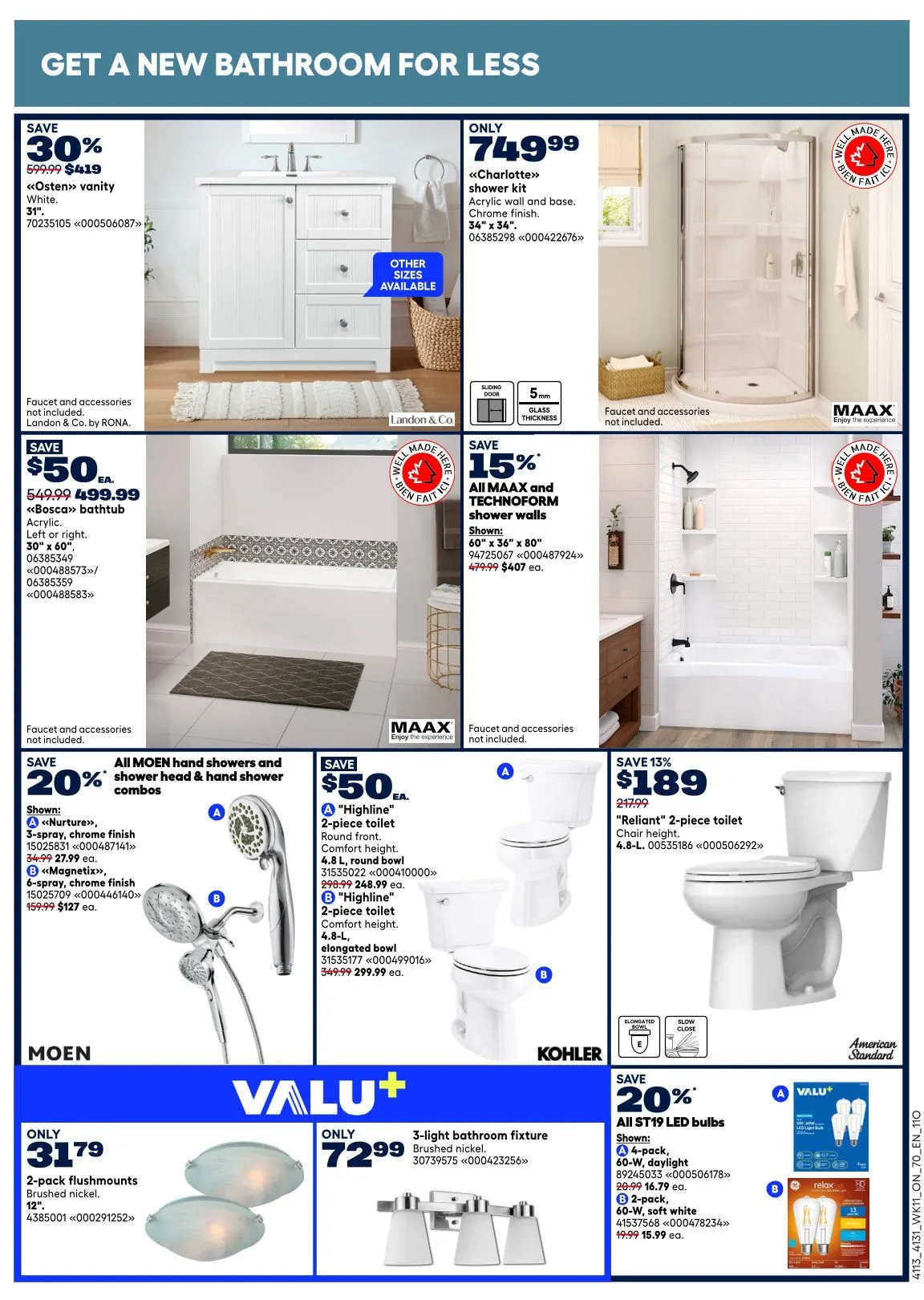 RONA Sales from April 9 to April 15 2026 - flyer page 11
