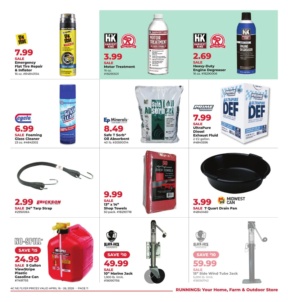 Weekly promotion Runnings Sales spanning from April 16 to April 26 2026 - Page 11 for Catalogue 365