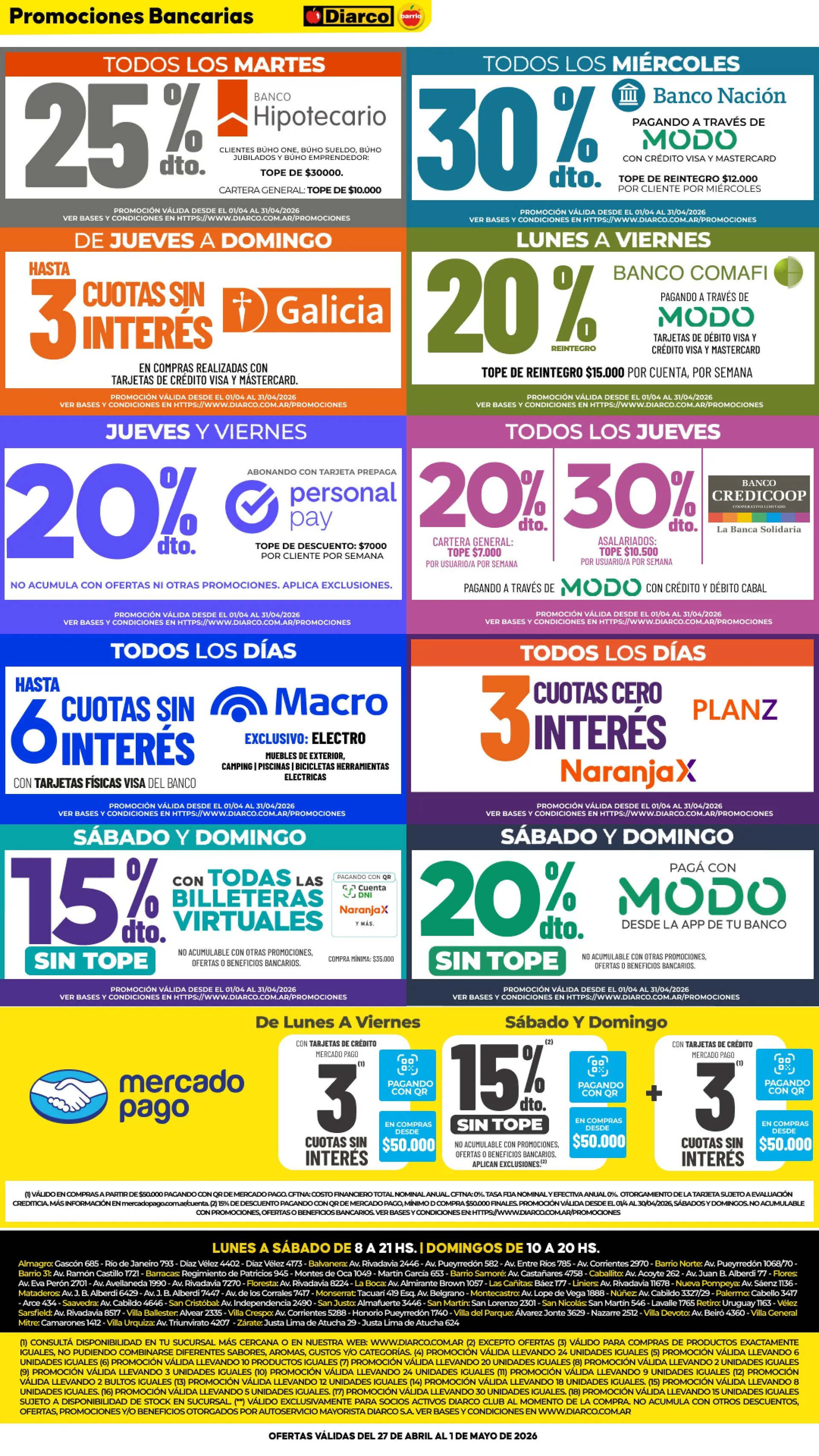 Ofertas de Diarco Ofertas 27 de abril al 30 de abril 2026 - Página 11 del catálogo