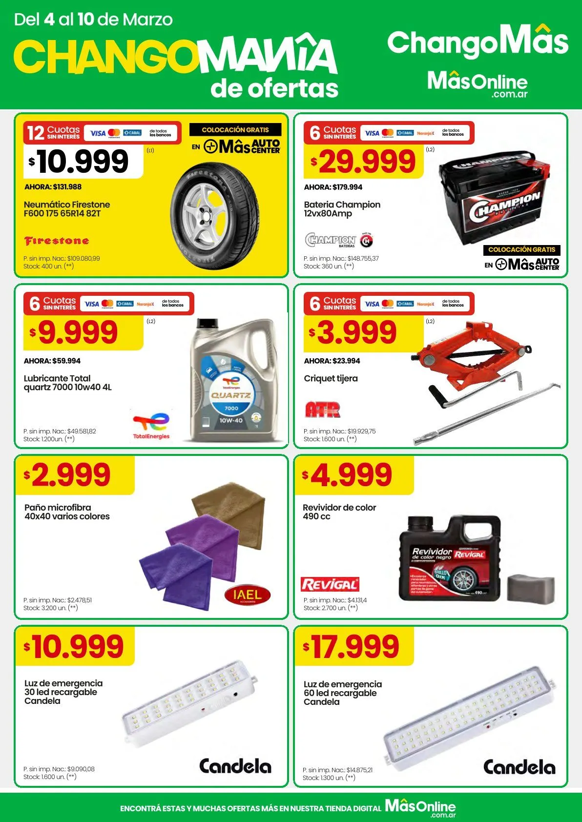 Ofertas de Ofertas Changomas 4 de marzo al 10 de marzo 2026 - Página 11 del catálogo