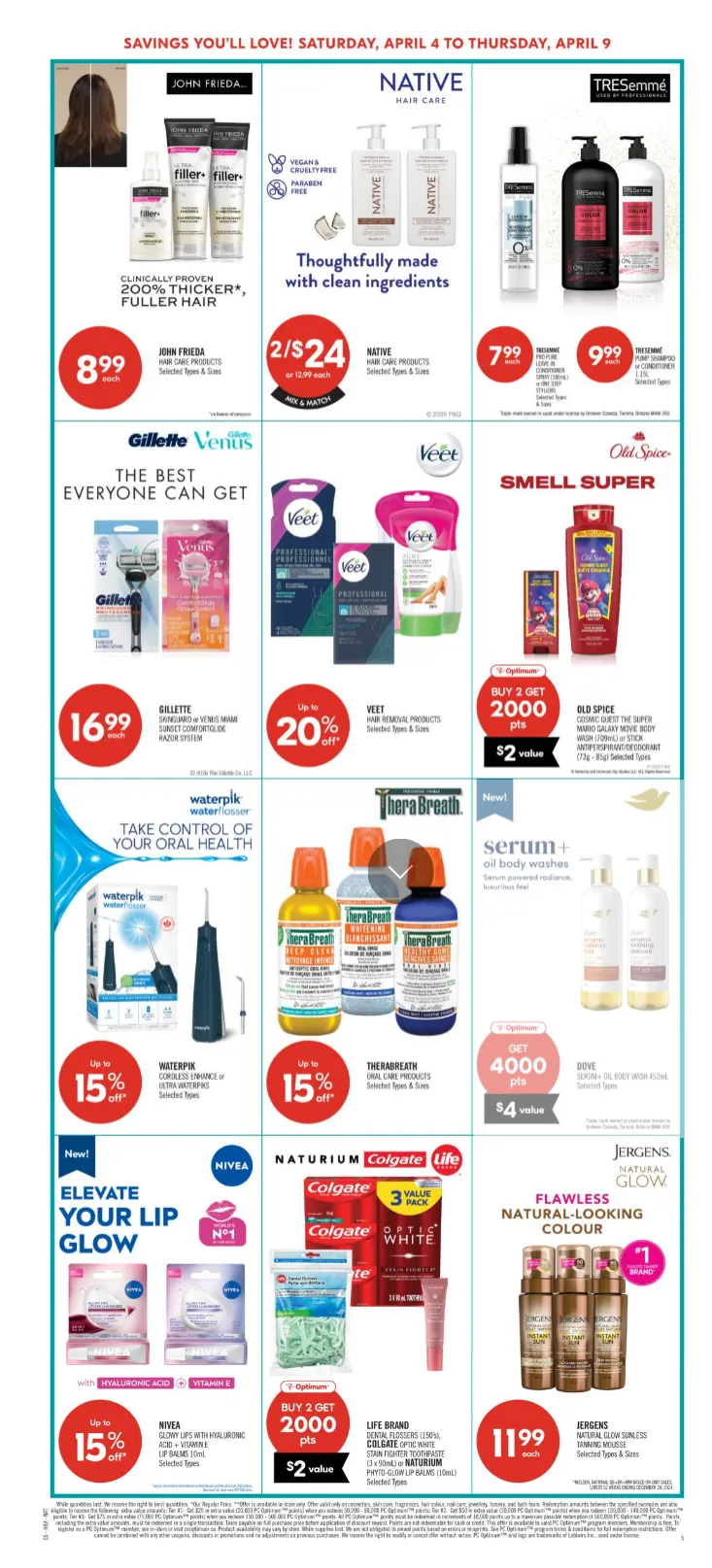 Shoppers Drug Mart Sales from April 4 to April 9 2026 - flyer page 11