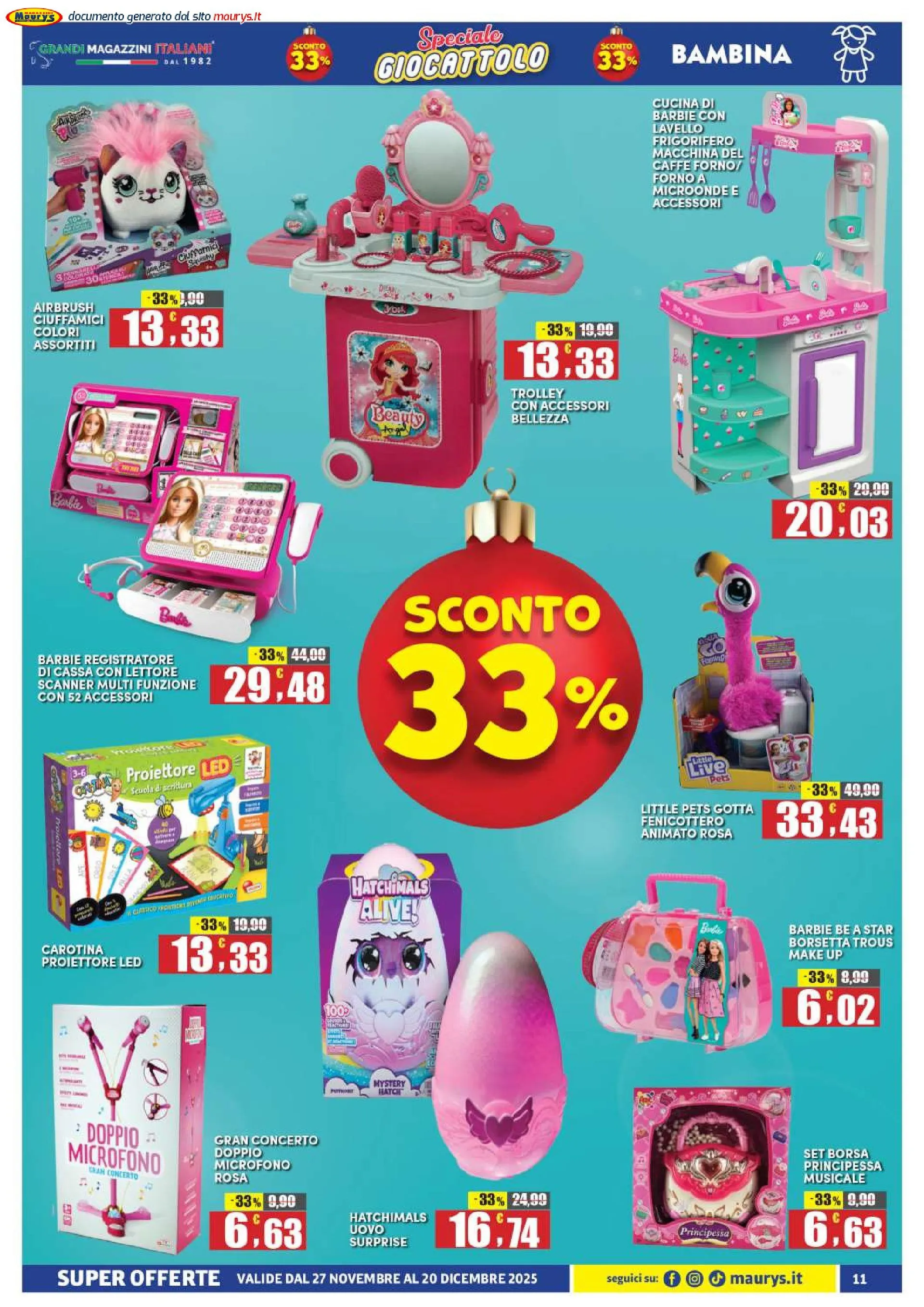 Maury's  Volantino da 27 novembre a 20 dicembre di 2025 - Pagina del volantino 11