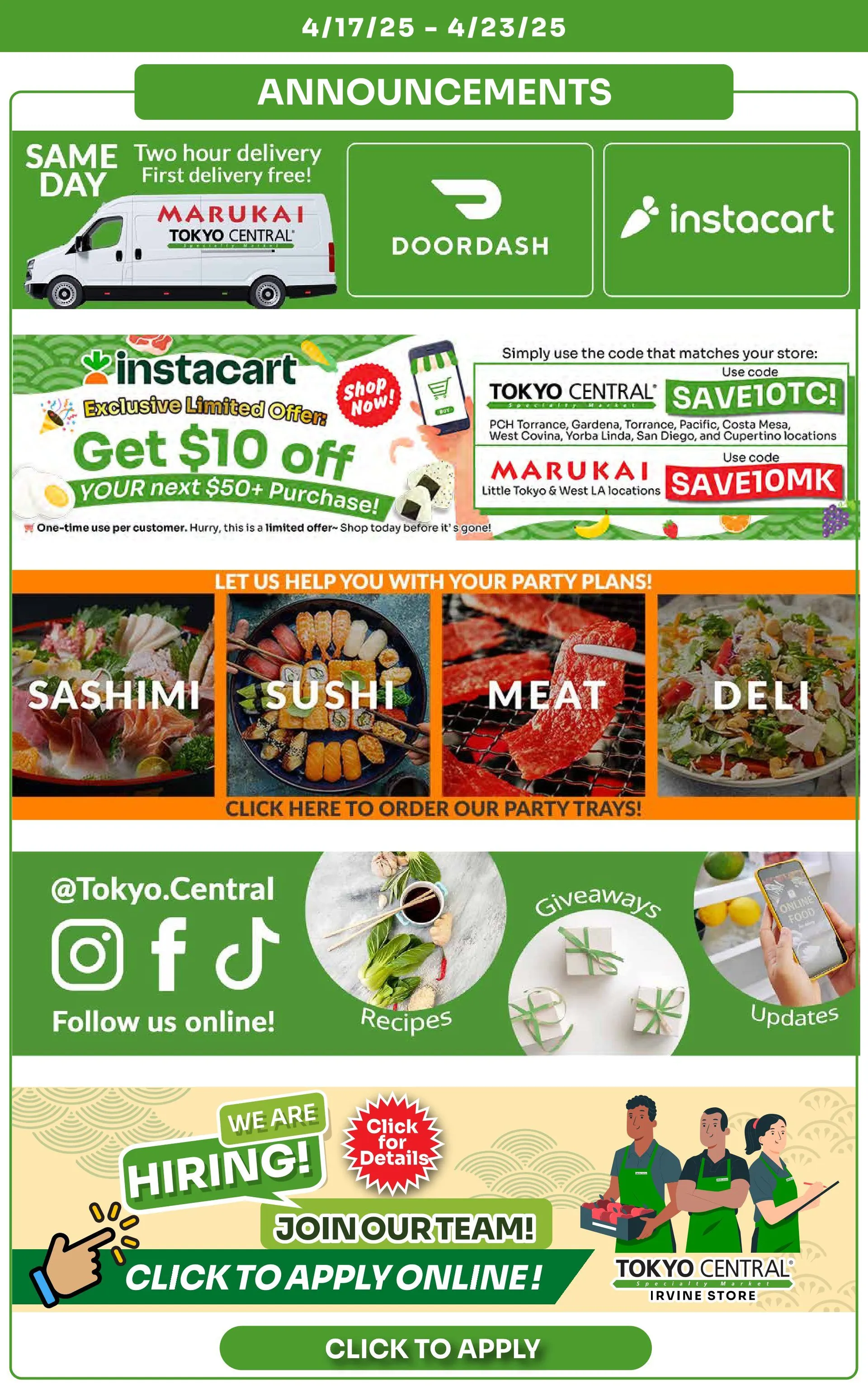 Weekly ad Tokyo Central Specialty Market sales from April 17 to April 23 2025 - Page 11