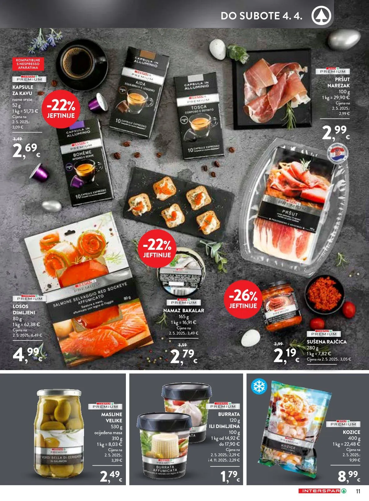 Katalog Ponude trgovine INTERSPAR od 19. ožujka do 4. travnja 2026. - Pregled Stranica 11