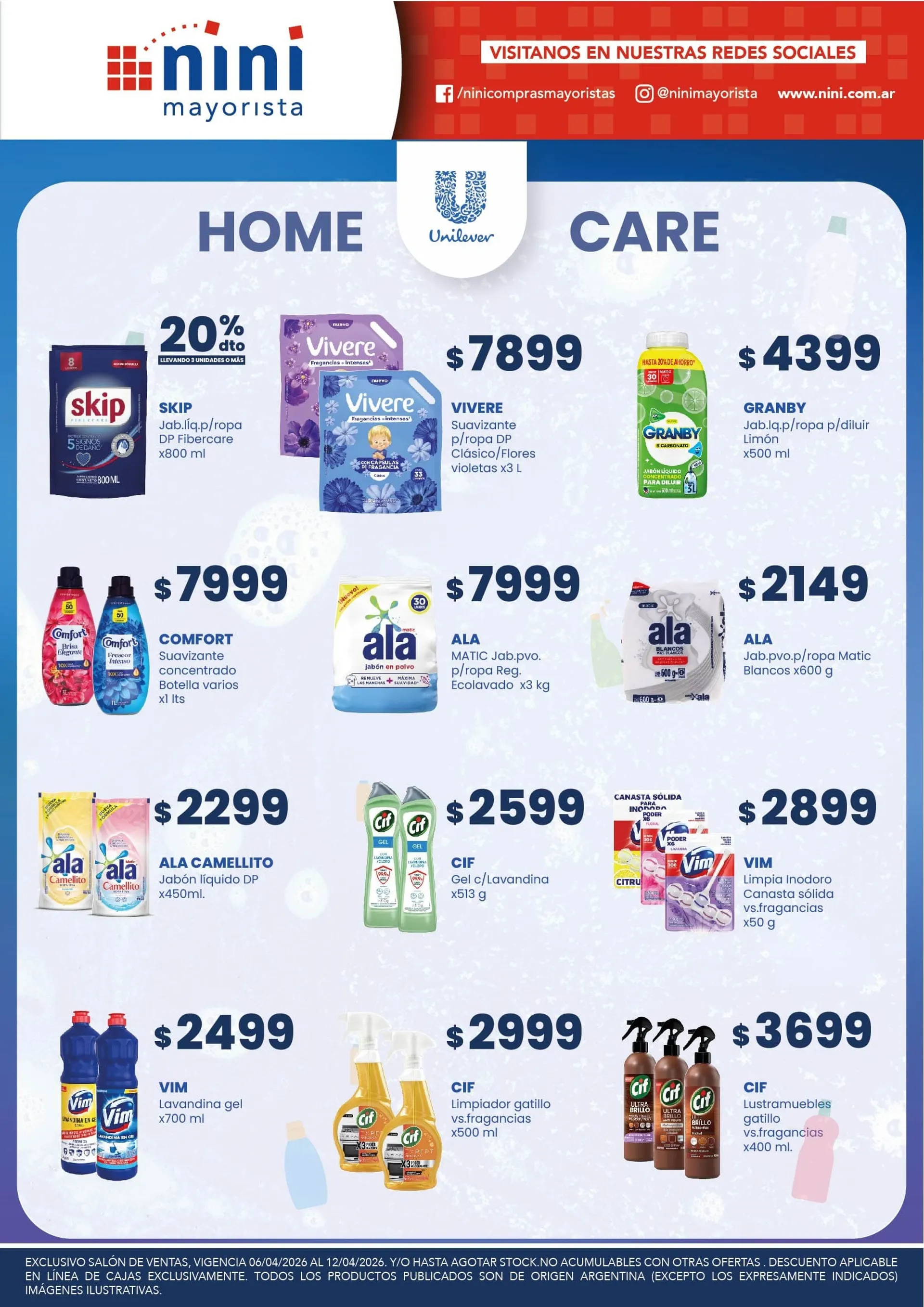 Ofertas de Nini Mayorista Ofertas 6 de abril al 12 de abril 2026 - Página 11 del catálogo