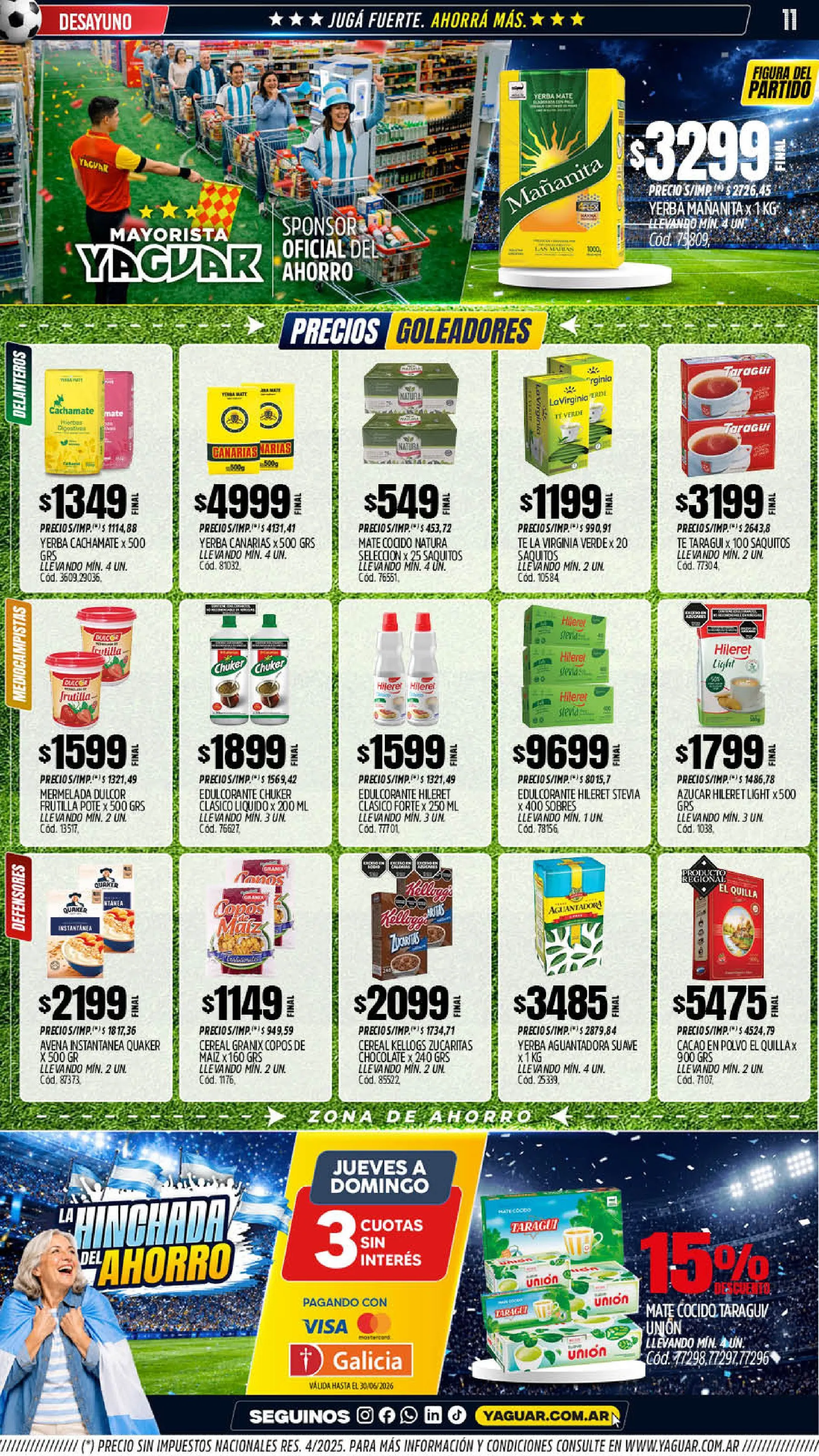 Ofertas de Ofertas Yaguar  1 de junio al 7 de junio 2026 - Página 11 del catálogo