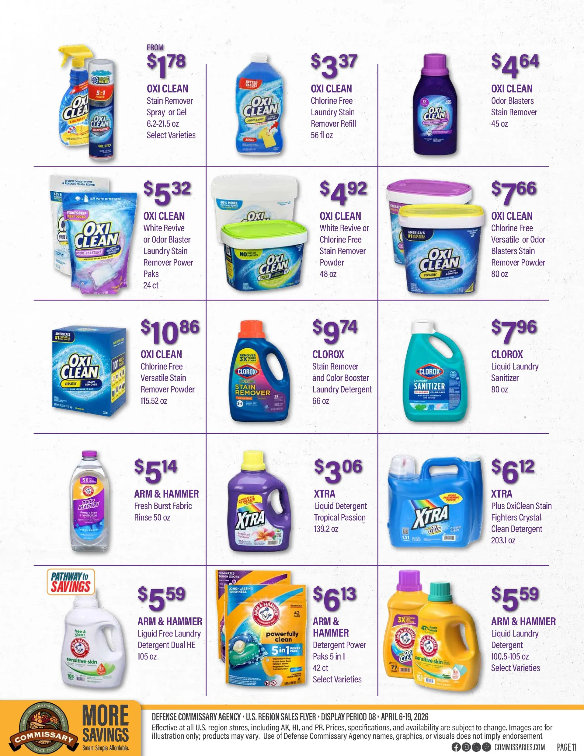 Weekly promotion  Commissary Sales spanning from April 6 to April 19 2026 - Page 11 for Catalogue 365