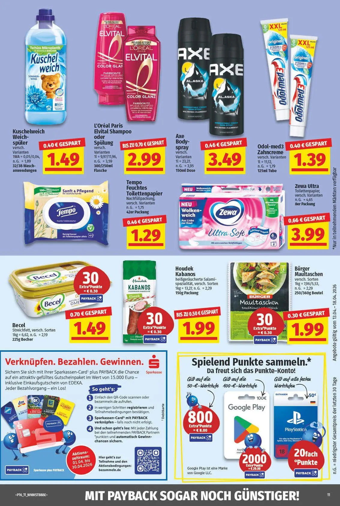 Nah & Gut Angebote von 13. April bis 18. April 2026 - Prospekt seite 11