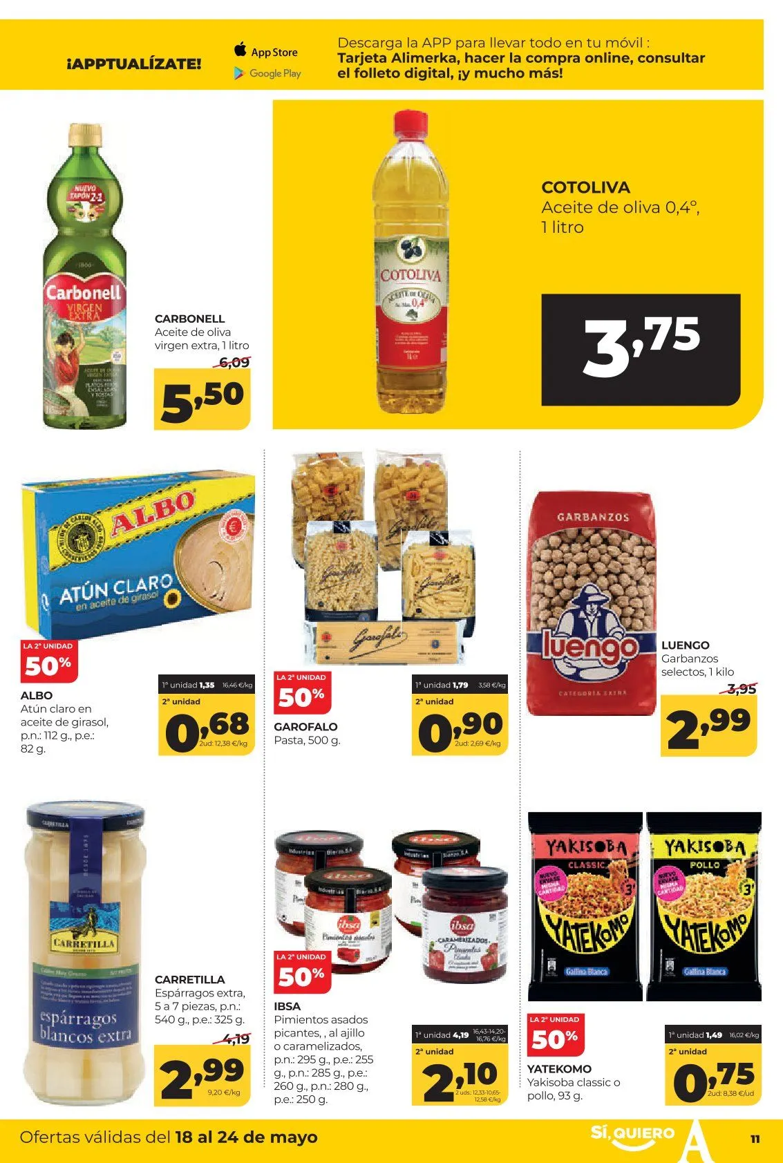 Catálogo de  Alimerka Ofertas 18 de mayo al 24 de mayo 2026 - Página 11