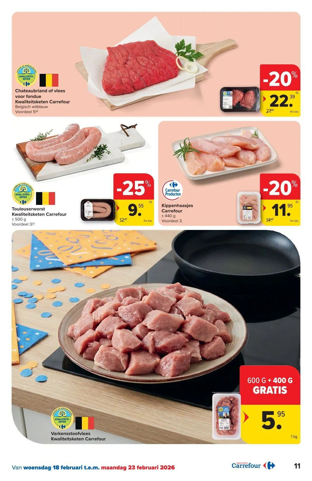 Laatste aanbiedingen in Carrefour folders van 18 februari tot 2 maart 2026 - folder pagina 11