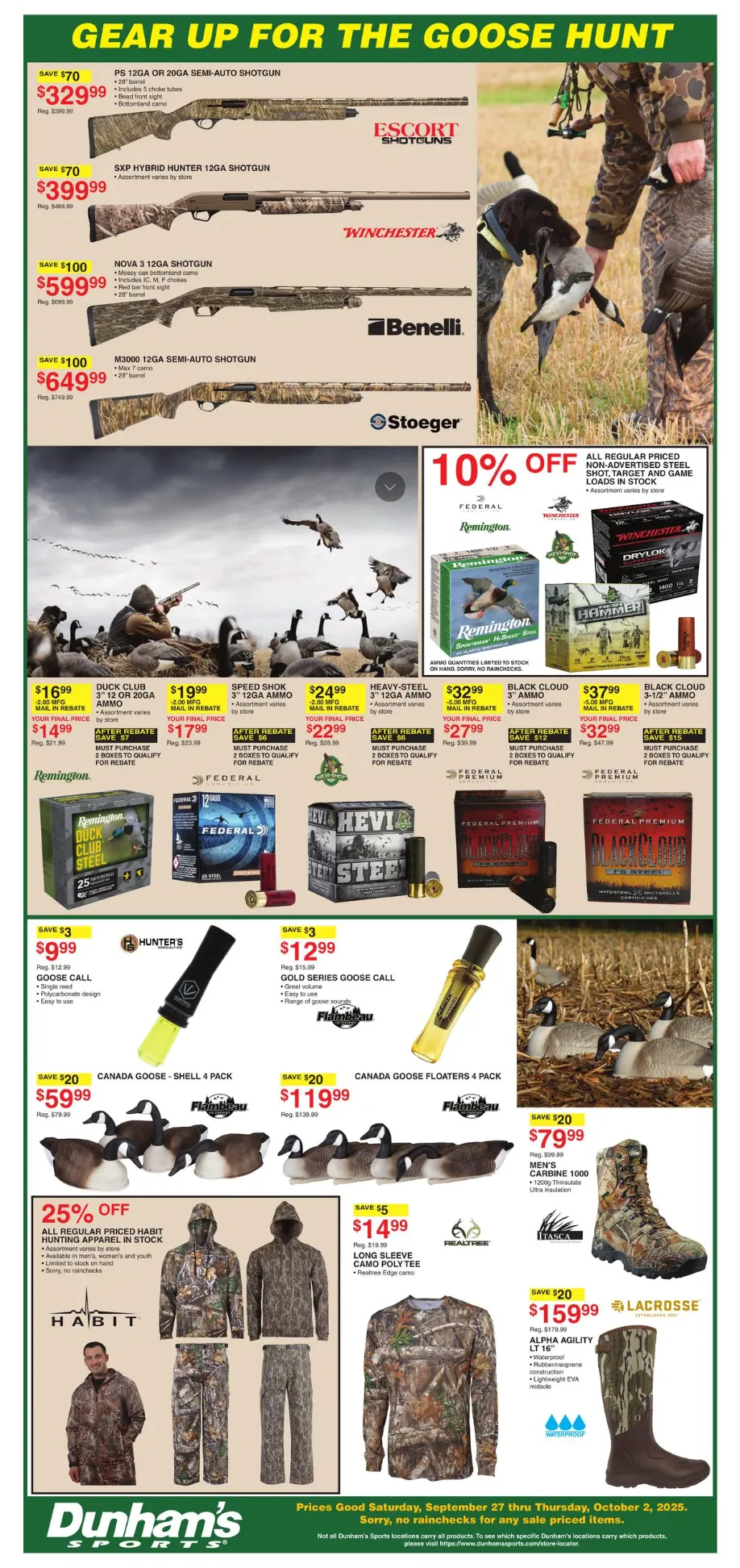Weekly ad Dunham's Sports Sales from September 27 to October 2 2025 - Page 11