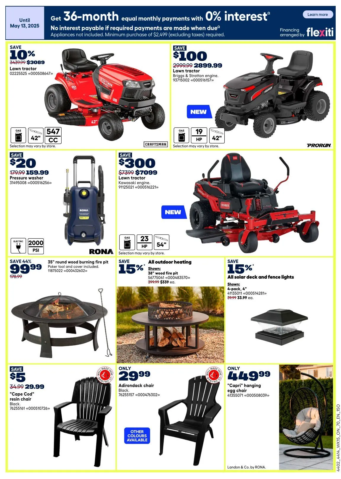 RONA Sales from May 8 to May 13 2026 - flyer page 11