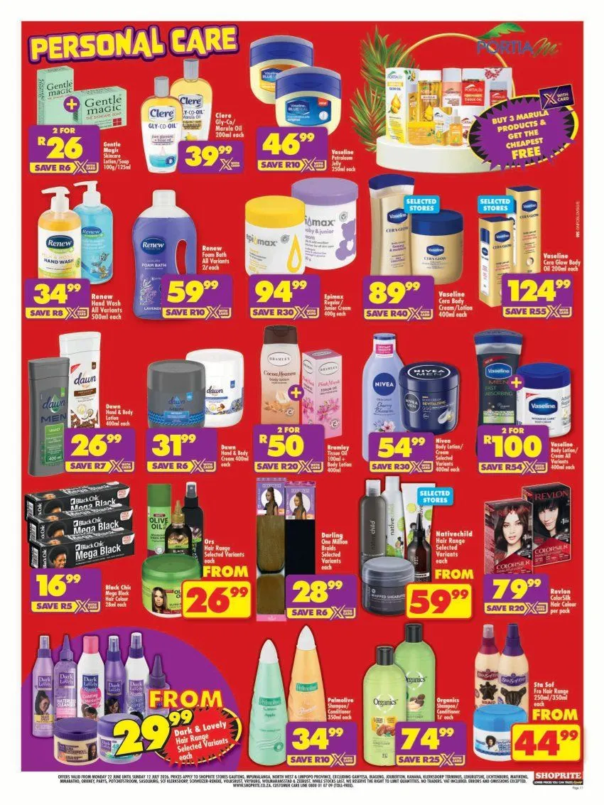 Shoprite Sales from 22 June to 12 July 2026 - Catalogue Page 11