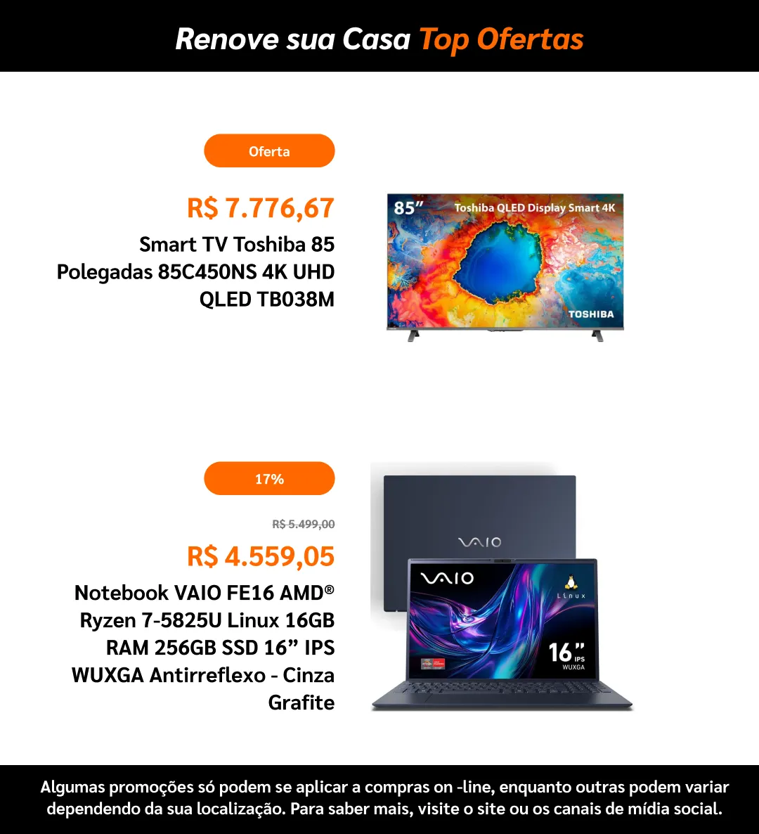 Encarte de Ponto Frio 29 de julho até 17 de agosto 2026 - Pagina 11