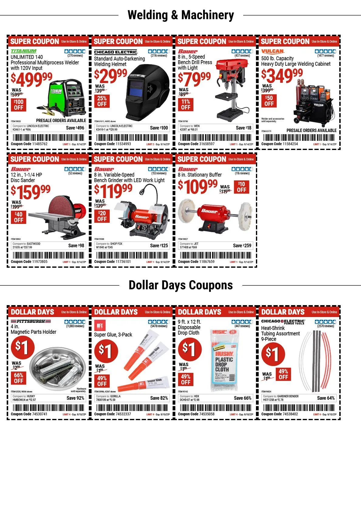 Weekly ad Harbor Freight coupons from September 2 to September 14 2025 - Page 10