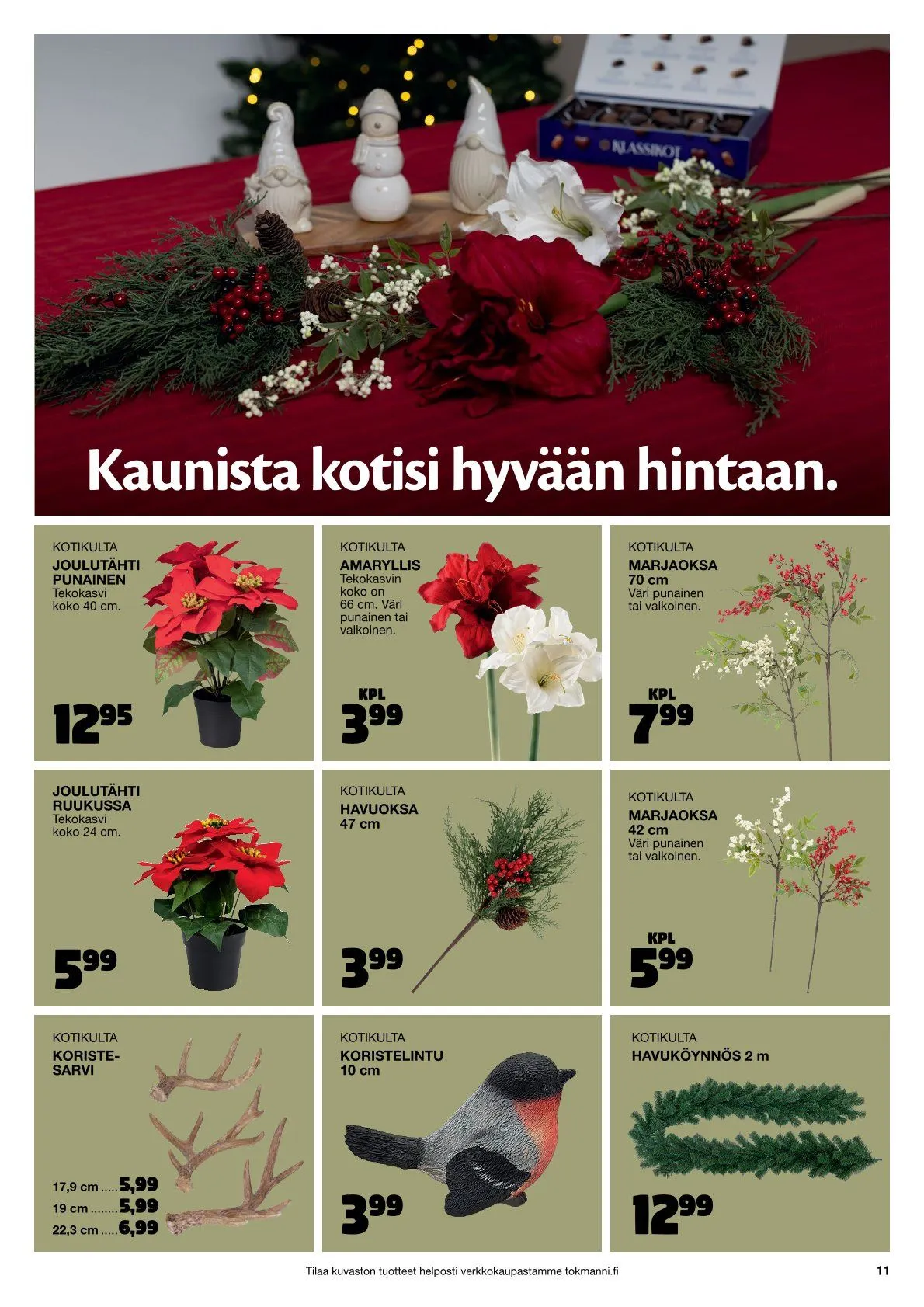 Tokmanni Tarjoukset voimassa alkaen 28. marraskuuta - 24. joulukuuta 2025 - Tarjouslehti sivu 11