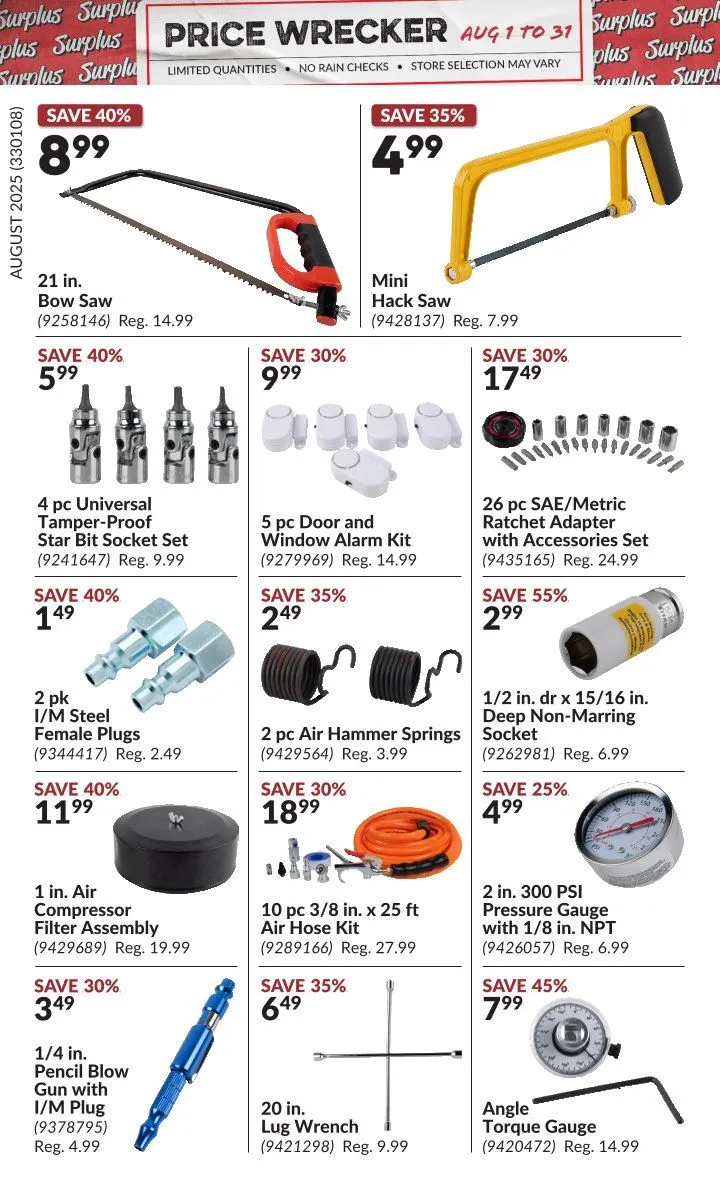 Flyer from August 1 to August 31 2025 - flyer page 11
