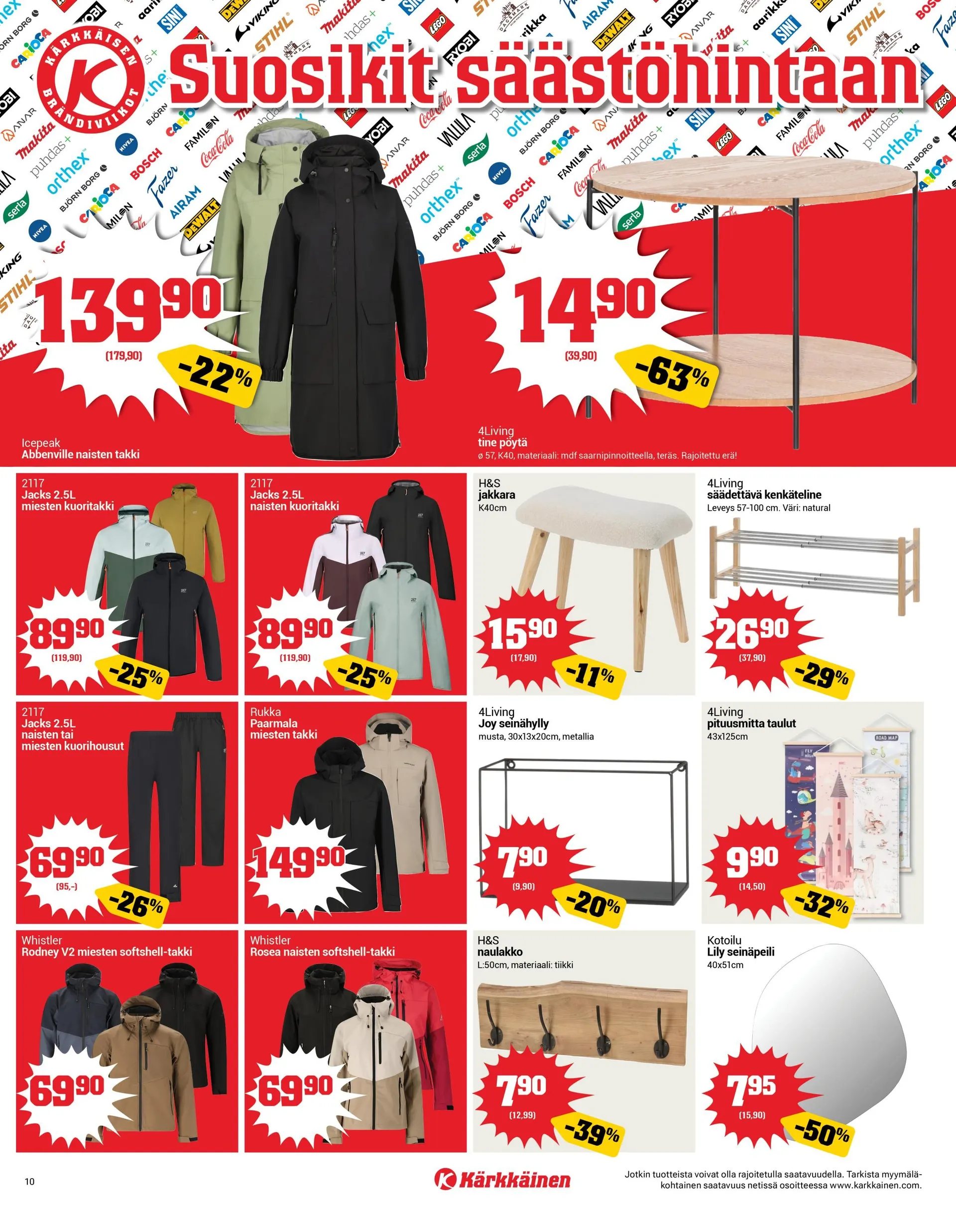  Kaupan Kärkkäinen uusimmat tarjoukset voimassa alkaen 1. maaliskuuta - 31. maaliskuuta 2026 - Tarjouslehti sivu 10