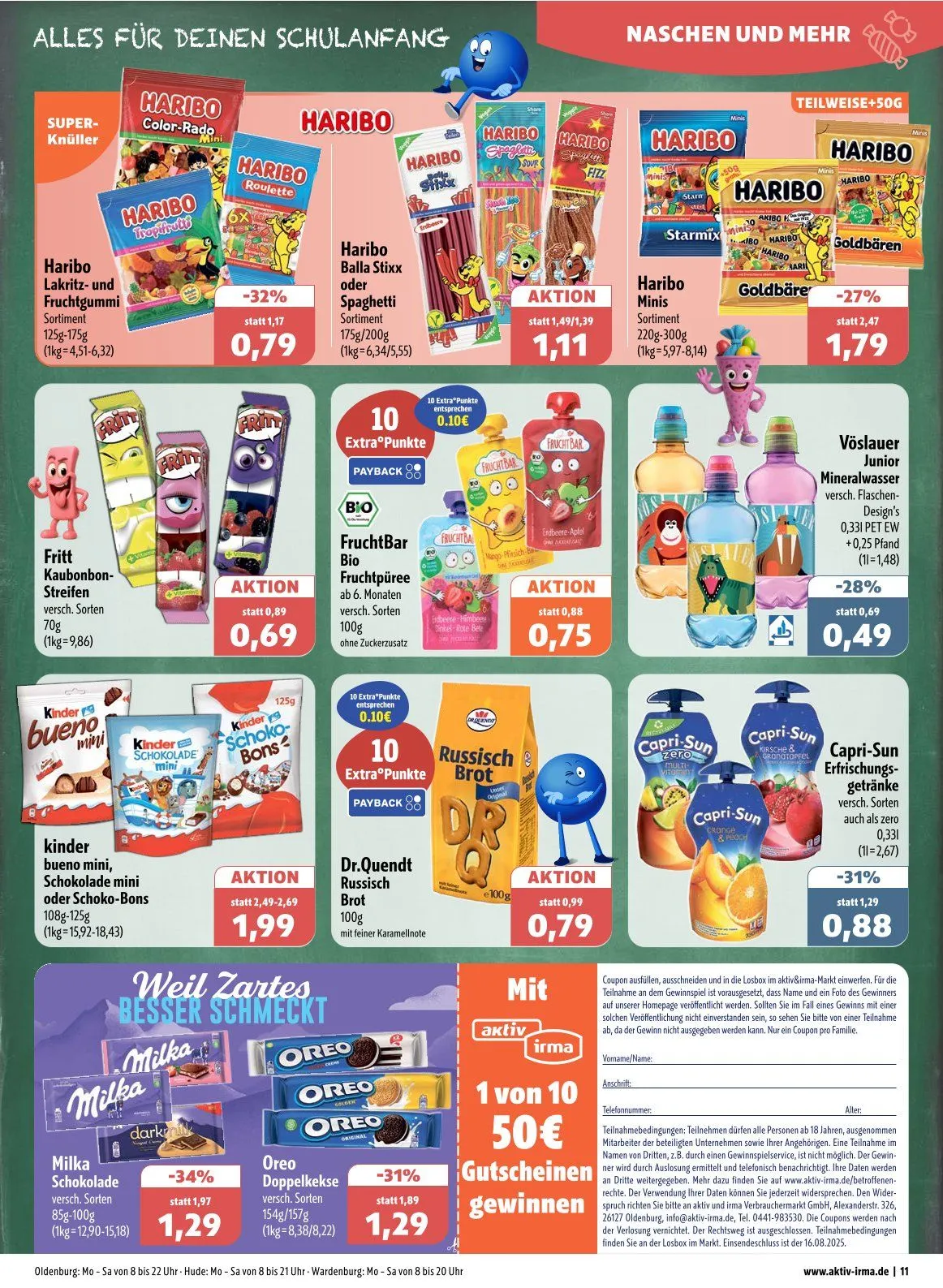Aktiv Irma Prospekte  von 11. August bis 16. August 2025 - Prospekt seite 11