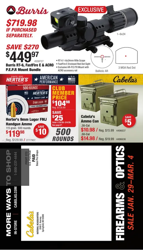 Weekly ad Bass Pro Shops Sales from January 29 to March 4 2026 - Page 11