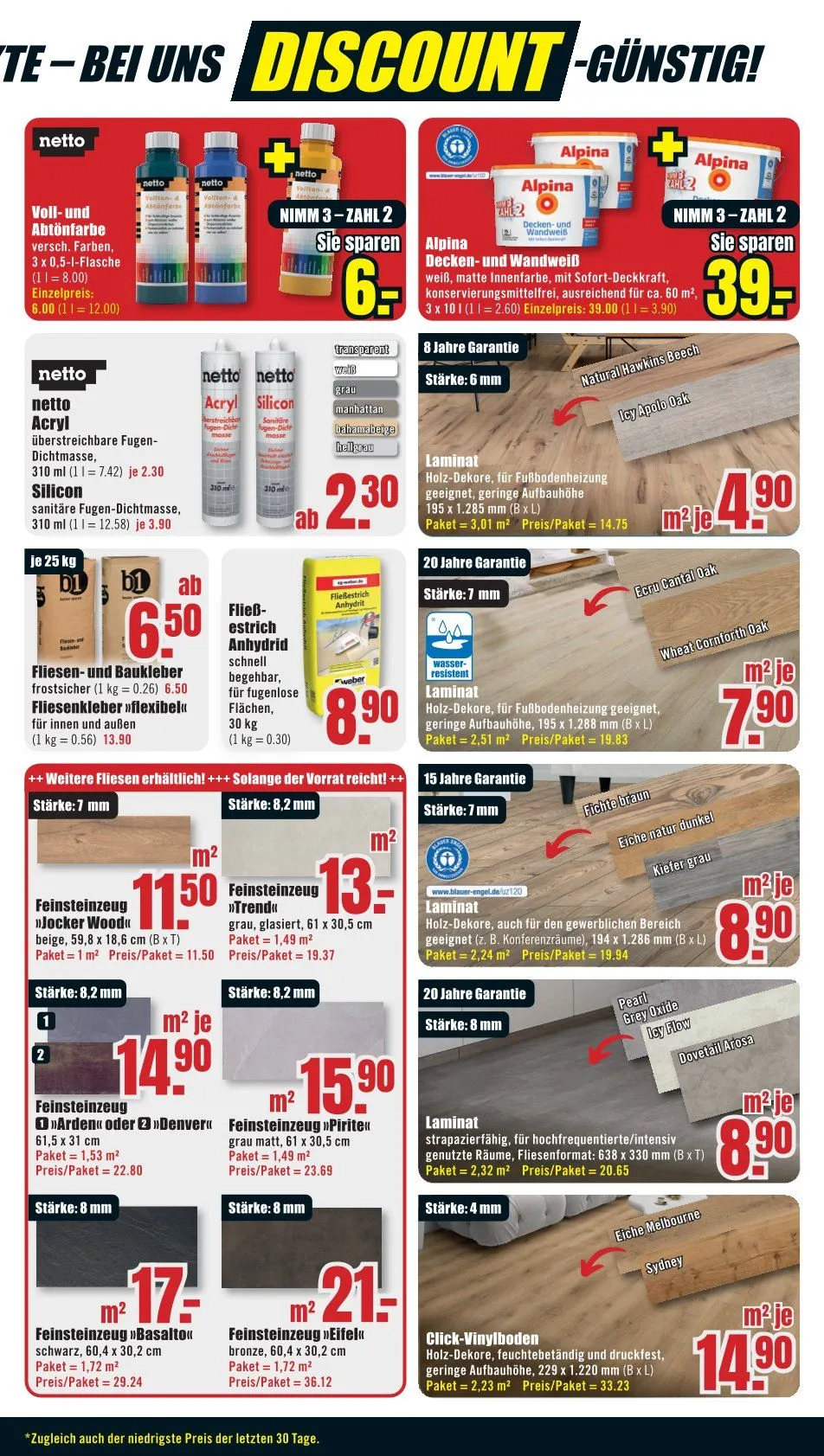  Prospekt B1 Discount Baumarkt  von 3. März bis 6. März 2026 - Prospekt seite 11