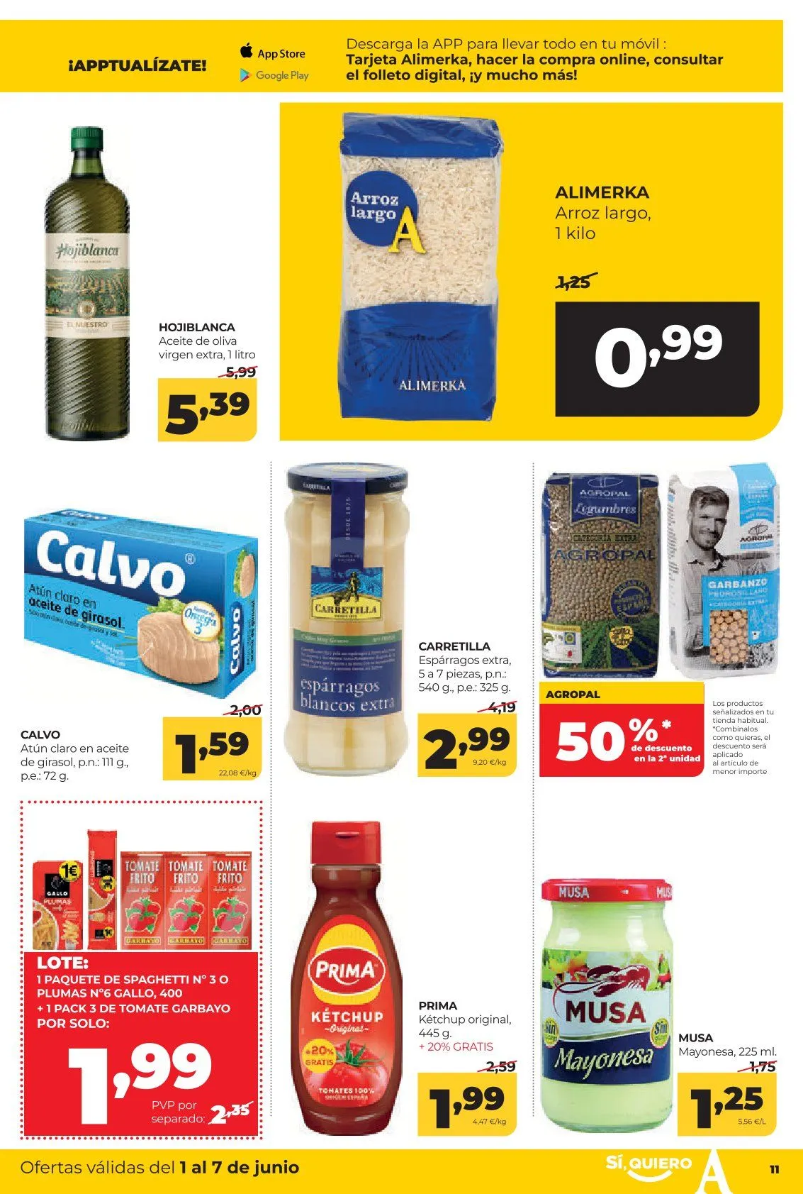Catálogo de Alimerka Ofertas 1 de junio al 7 de junio 2026 - Página 11