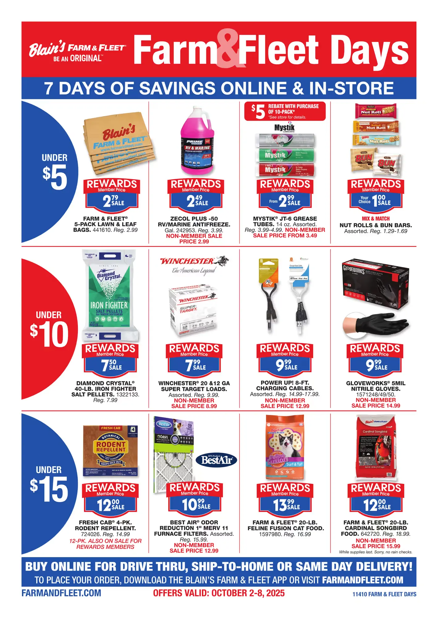 Weekly ad  Blain's Farm & Fleet Sales from October 2 to October 8 2025 - Page 1