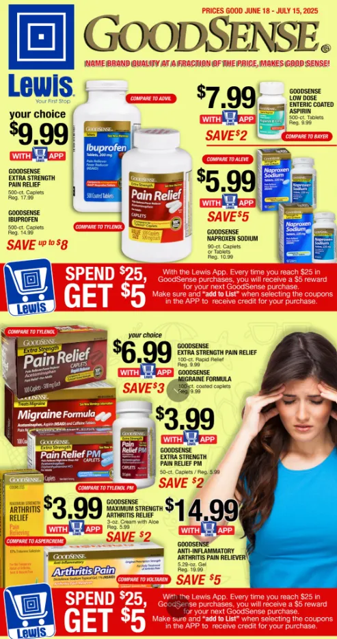 Lewis Deals from 18 June to 15 July 2025 - Catalogue Page 1