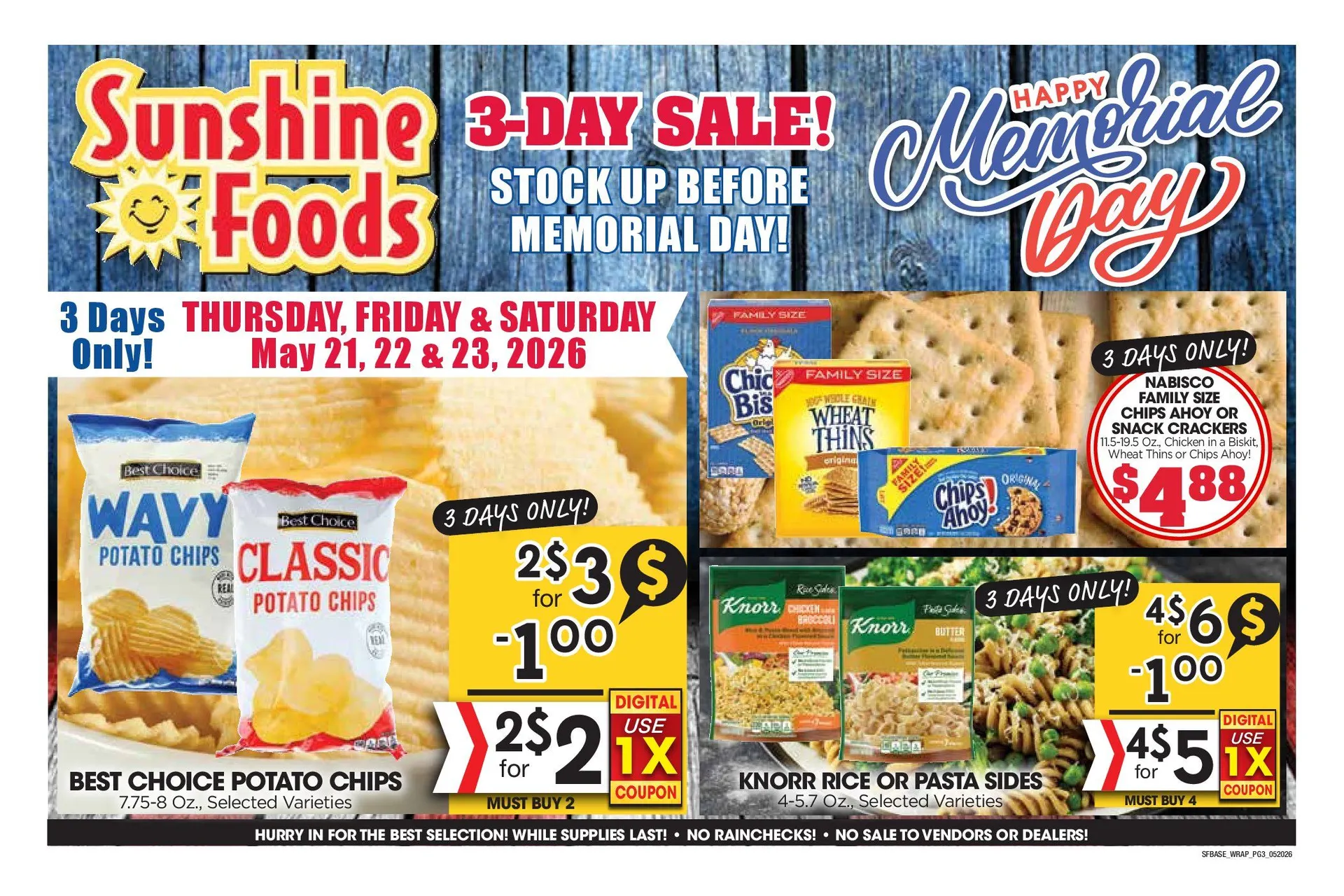 Weekly promotion Sunshine Foods weekly ads spanning from May 20 to May 26 2026 - Page 10 for Catalogue 365