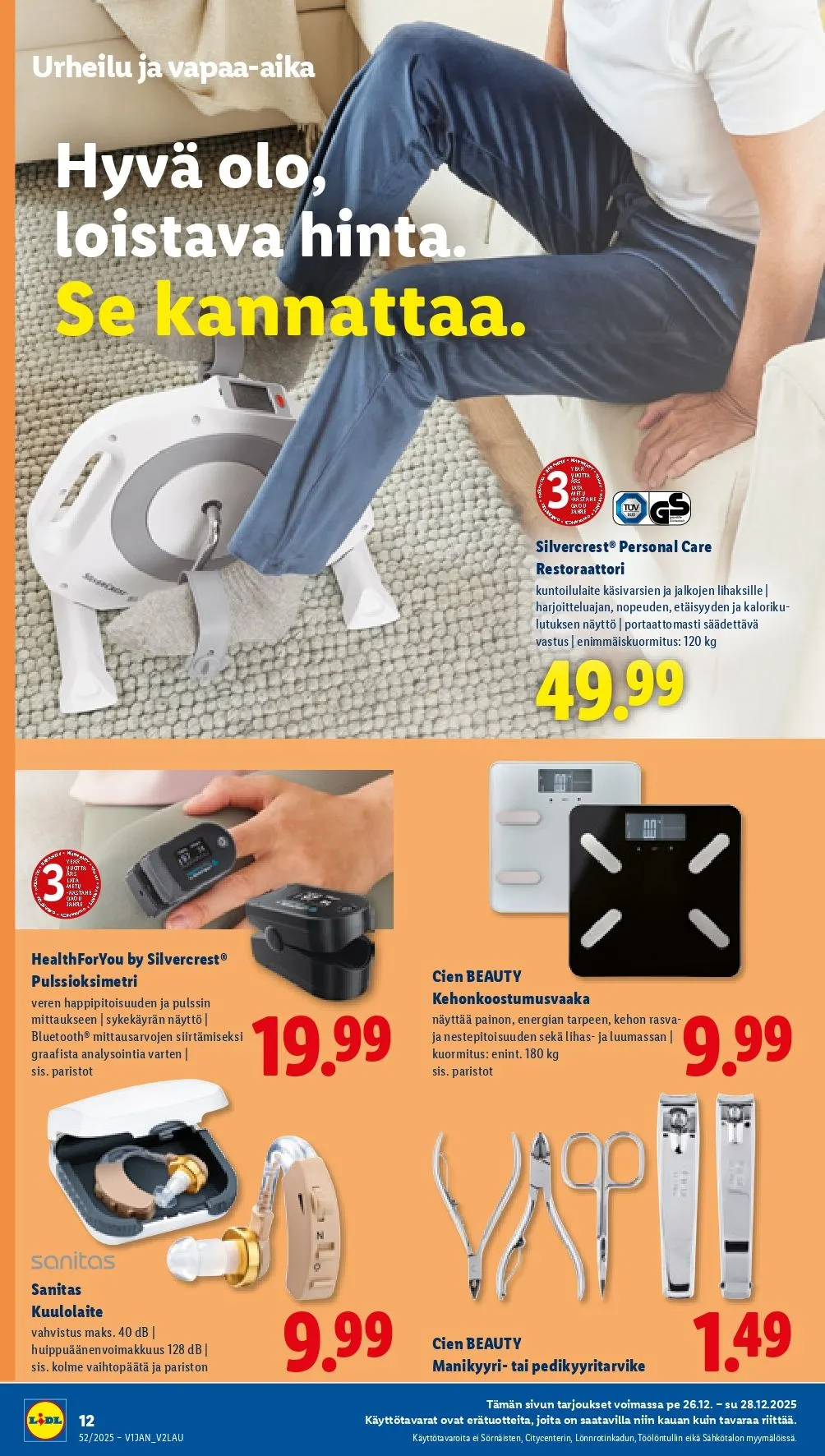 Kaupan Lidl tarjoukset voimassa alkaen 26. joulukuuta - 28. joulukuuta 2025 - Tarjouslehti sivu 12