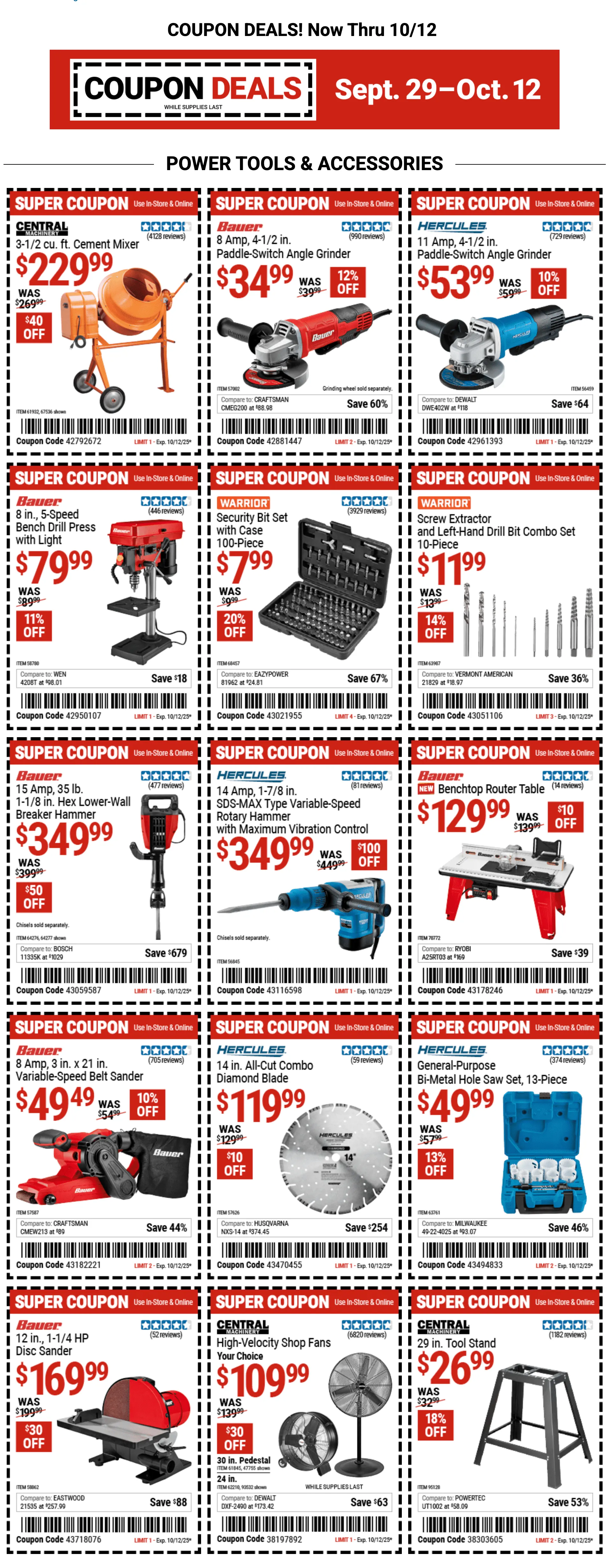 Weekly ad coupons from September 29 to October 12 2025 - Page 1