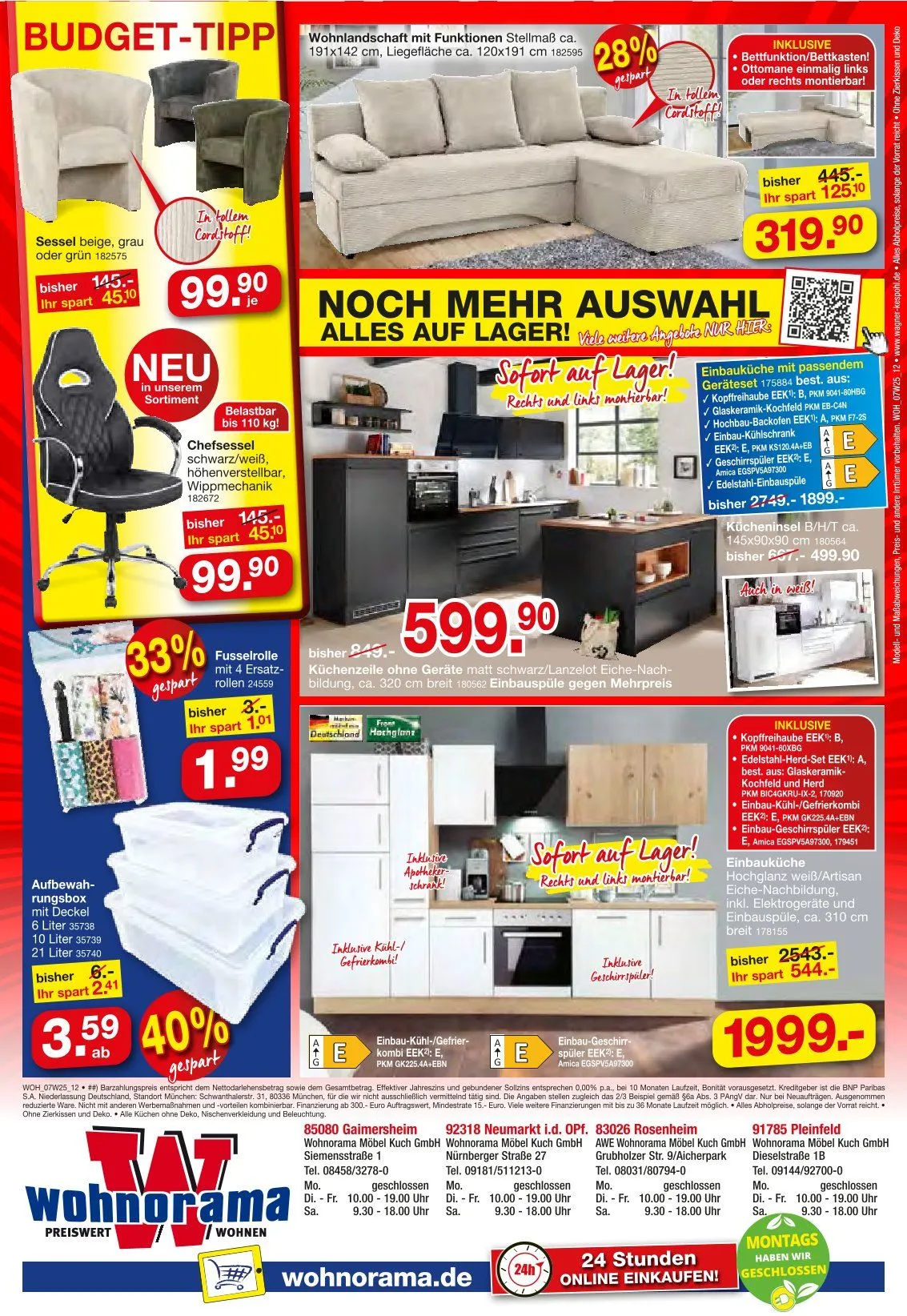 Wohnorama Prospekte von 1. Juli bis 25. Juli 2025 - Prospekt seite 12