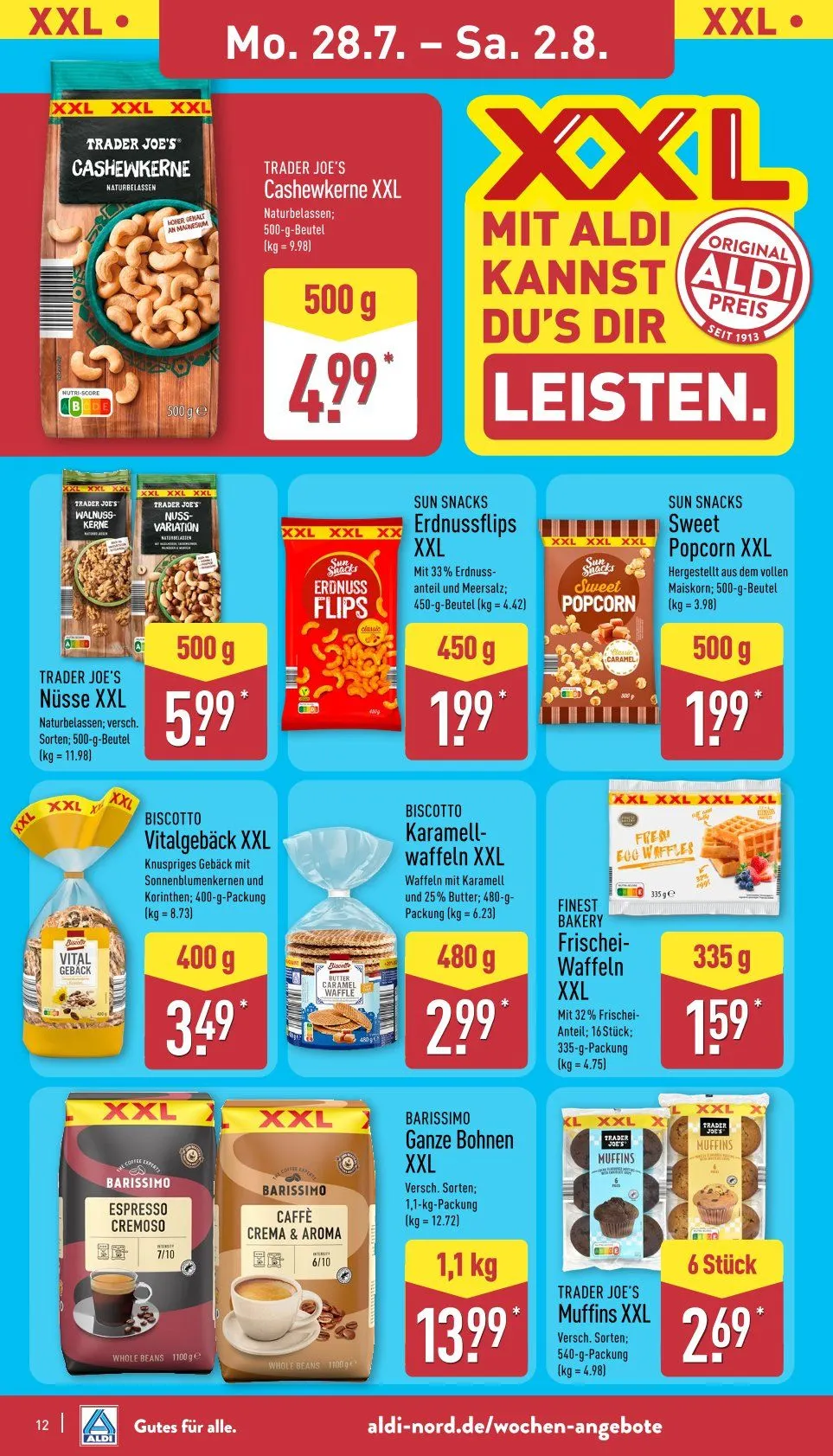 ALDI Nord Prospekte von 28. Juli bis 2. August 2025 - Prospekt seite 12