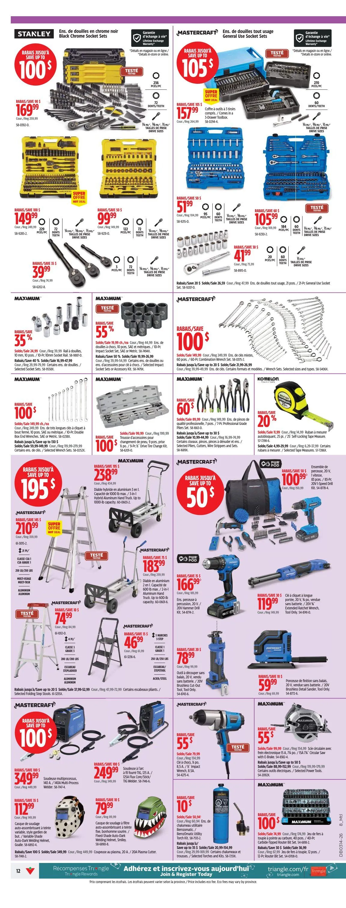Canadian Tire Sales from April 2 to April 8 2026 - flyer page 12