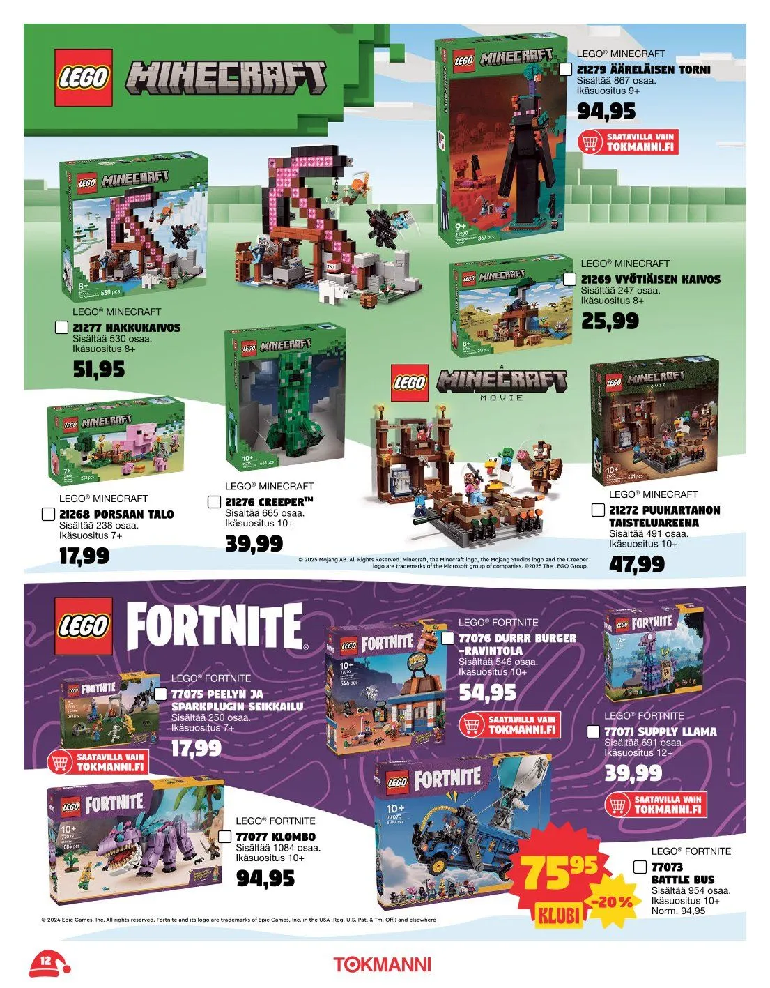  Tokmanni Tarjoukset voimassa alkaen 3. marraskuuta - 24. joulukuuta 2025 - Tarjouslehti sivu 12