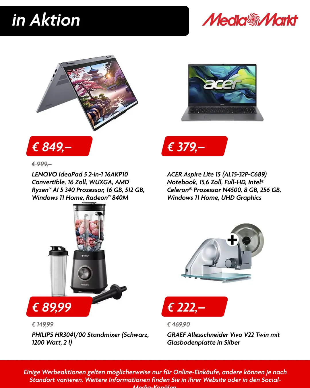 Mediamarkt von 20. Juli bis 8. August 2026 - Flugblätt seite 12