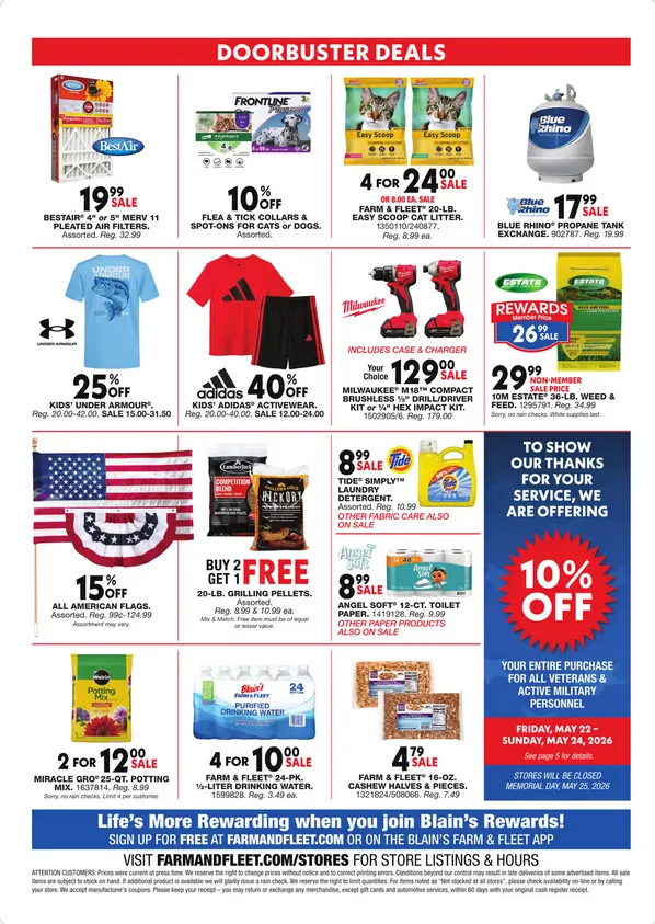 Weekly promotion Blain's Farm & Fleet Sales spanning from May 21 to May 31 2026 - Page 12 for Catalogue 365