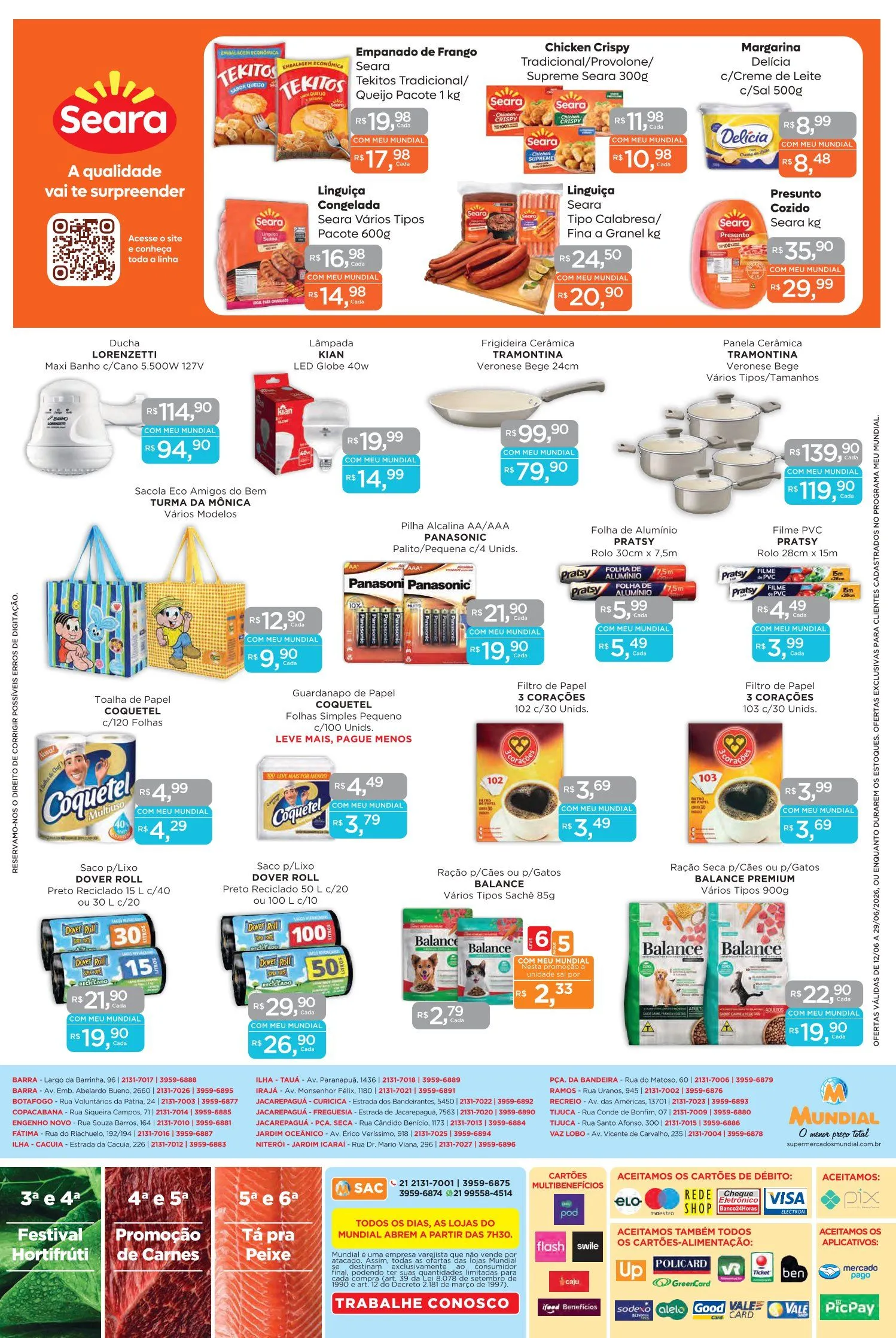 Encarte de Folhetos Supermercados Mundial 12 de junho até 29 de junho 2026 - Pagina 12