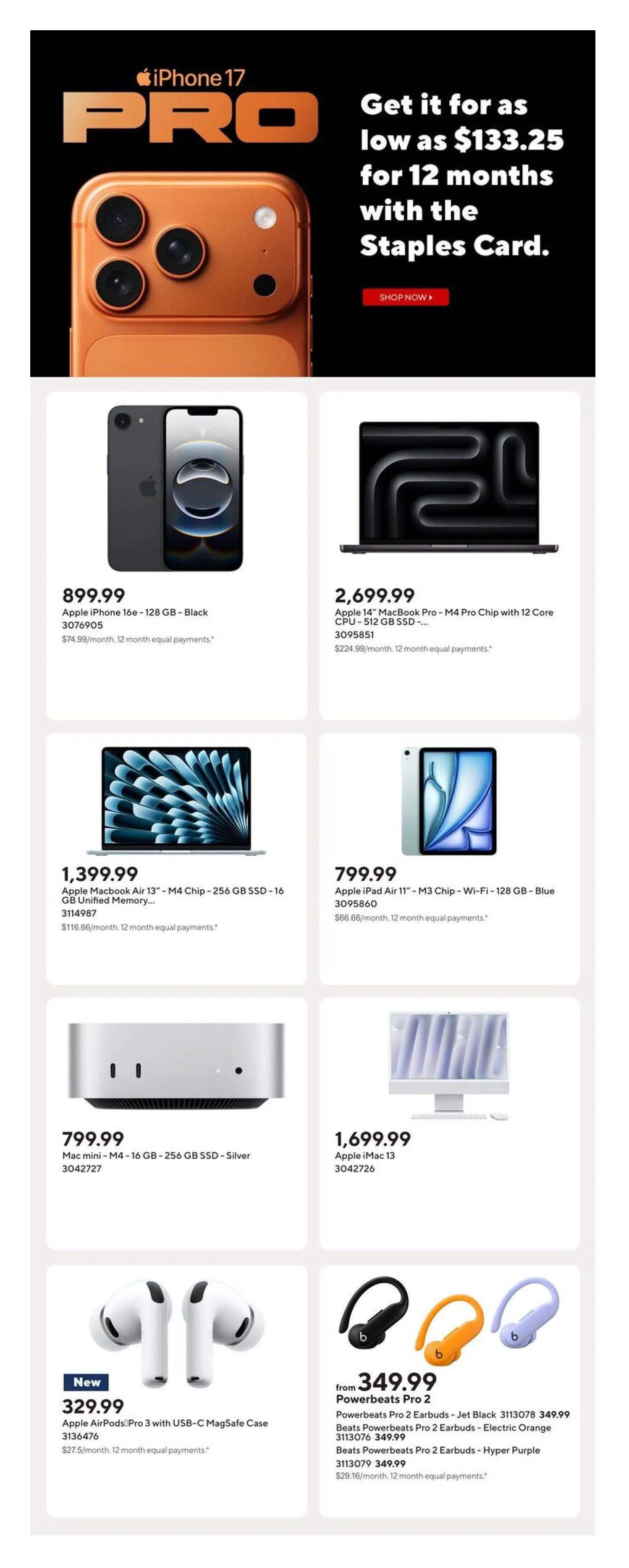 Staples Sales from September 26 to October 2 2025 - flyer page 12