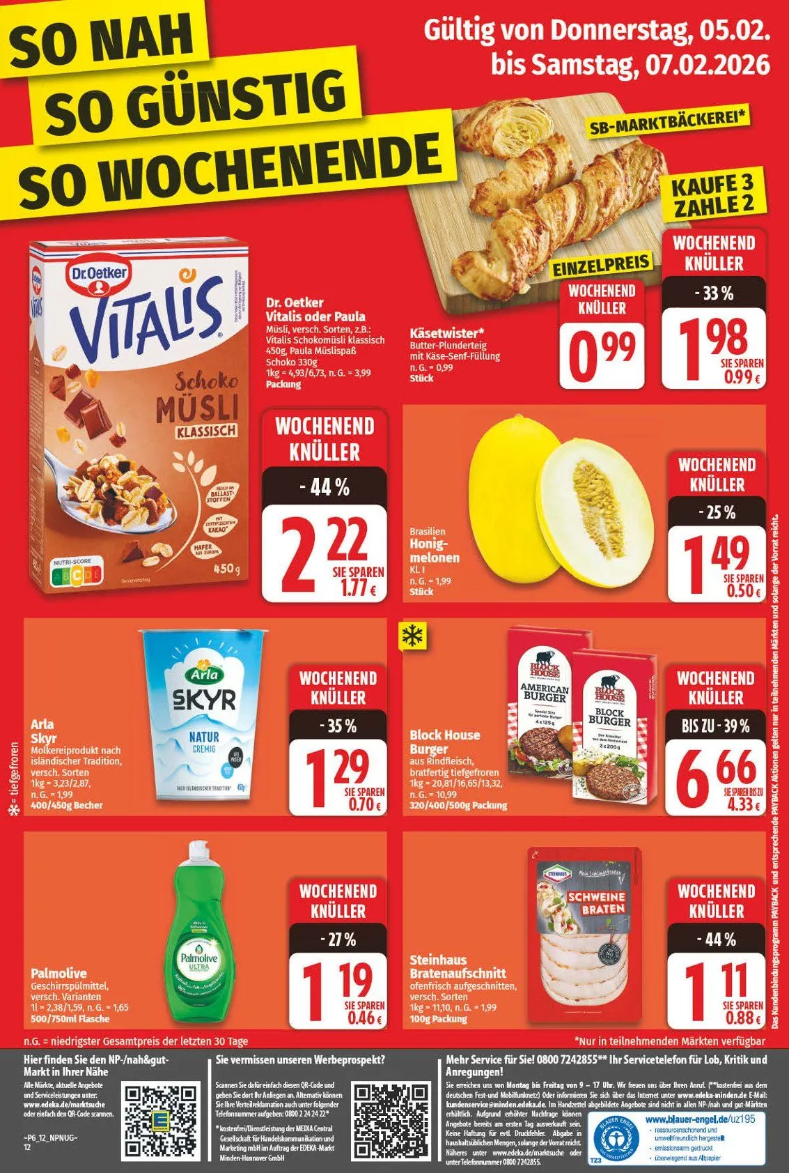 Nah & Gut Angebote von 2. Februar bis 7. Februar 2026 - Prospekt seite 12