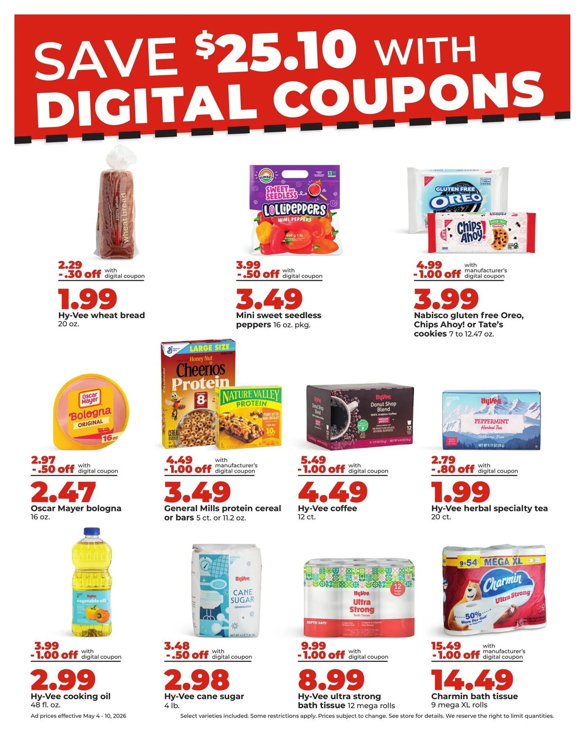 Weekly promotion  HyVee Sales spanning from May 4 to May 10 2026 - Page 11 for Catalogue 365