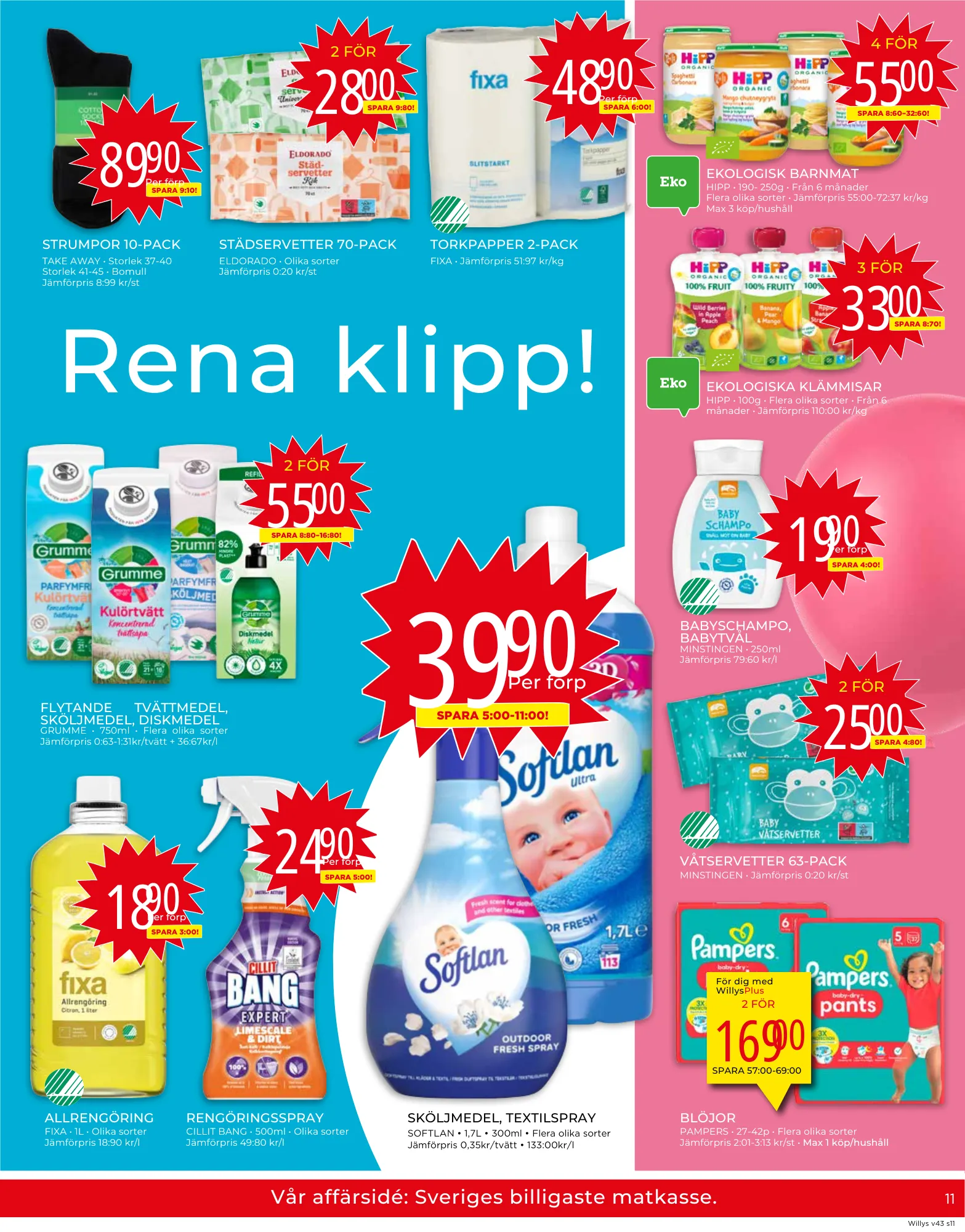 Willyss specialerbjudanden från 21 oktober till 27 oktober 2024 - Reklamblad sidor 11