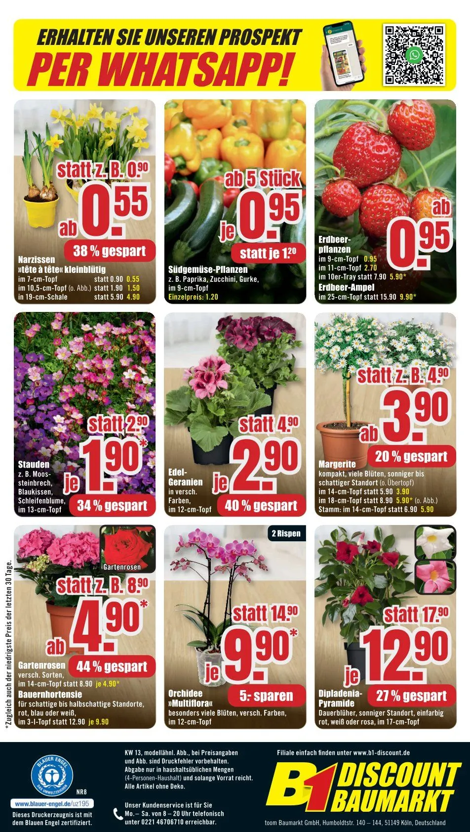 B1 Discount Baumarkt Prospekte von 21. März bis 27. März 2026 - Prospekt seite 12