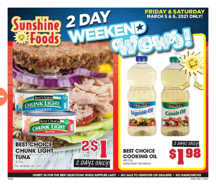 Weekly ad Sunshine Foods Sales from April 3 to April 9 2026 - Page 12